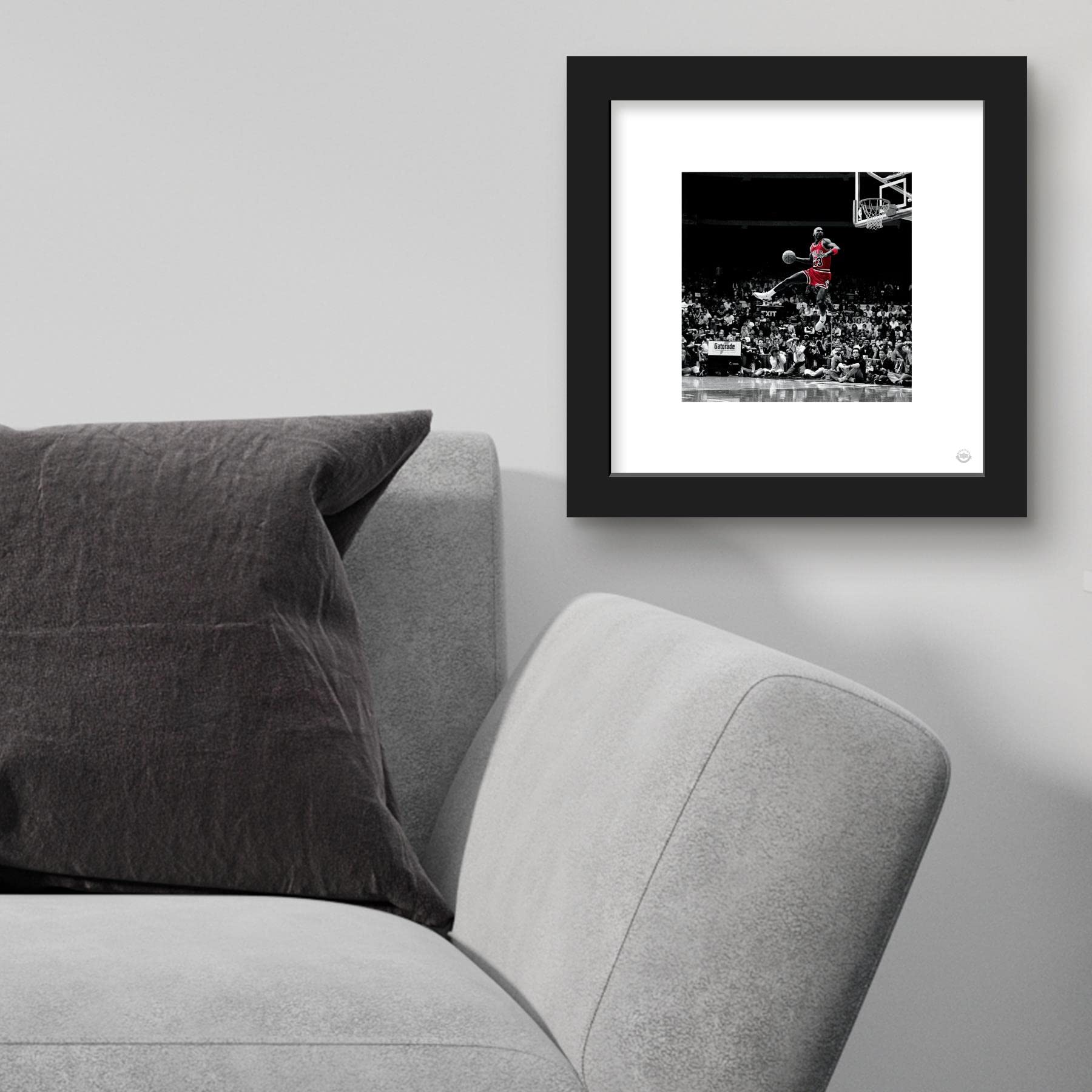 Trends International Gallery Pops Michael Jordan - Flight Progression Sequence 4 Wall Art Wall Poster, 12'' X 12'', Black Frame