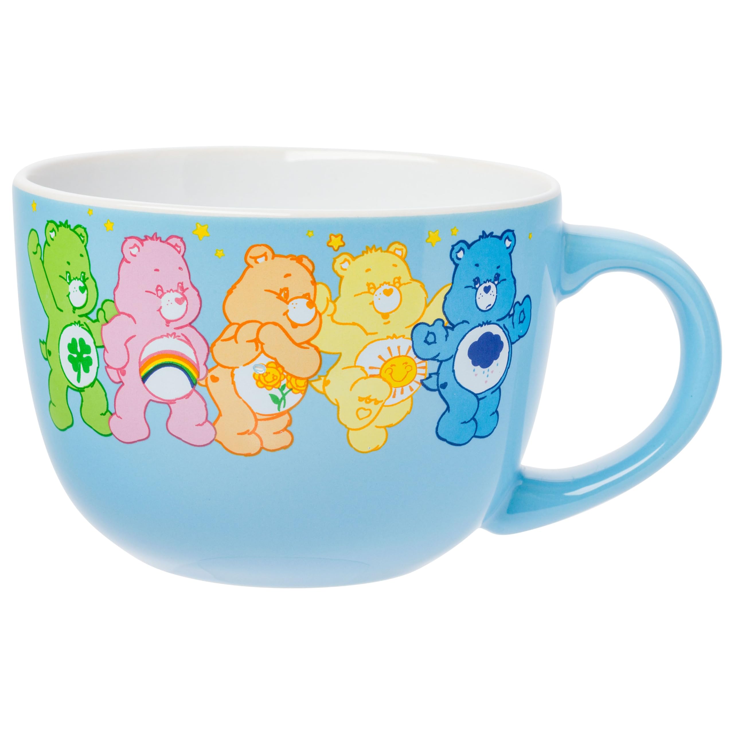 Silver Buffalo Care Bears Lineup Ceramic Soup Mug, 24 Ounces