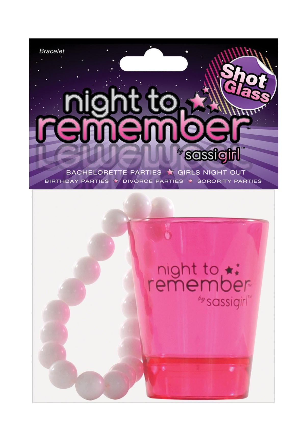 Sassigirl Inc Night To Remember Shot Glass Bracelet By Sassi Girl