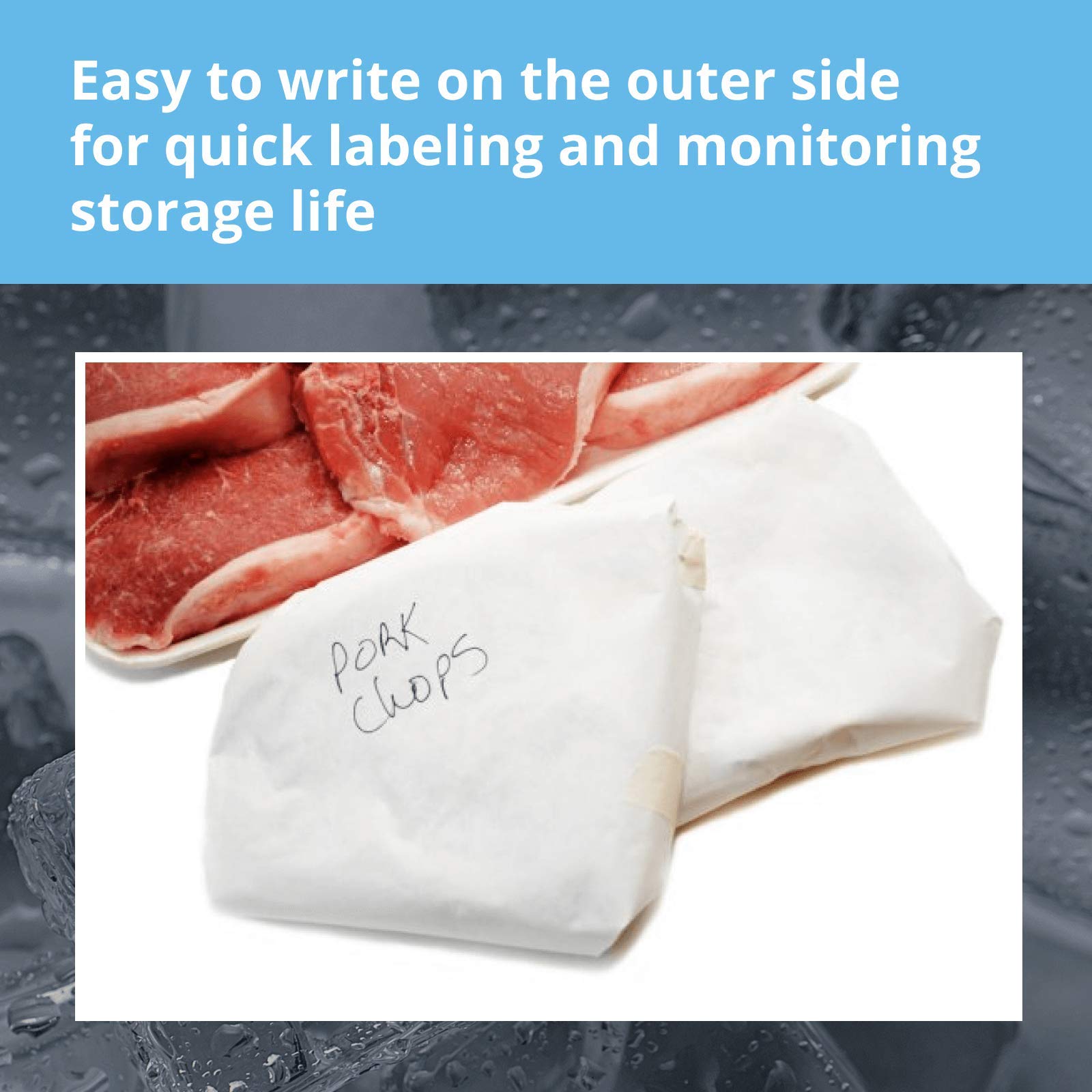 Idl Packaging 24'' X 1100' Freezer Paper Roll For Meat And Fish - Plastic Coated Freezer Wrap For Maximum Protection - Safer Cho