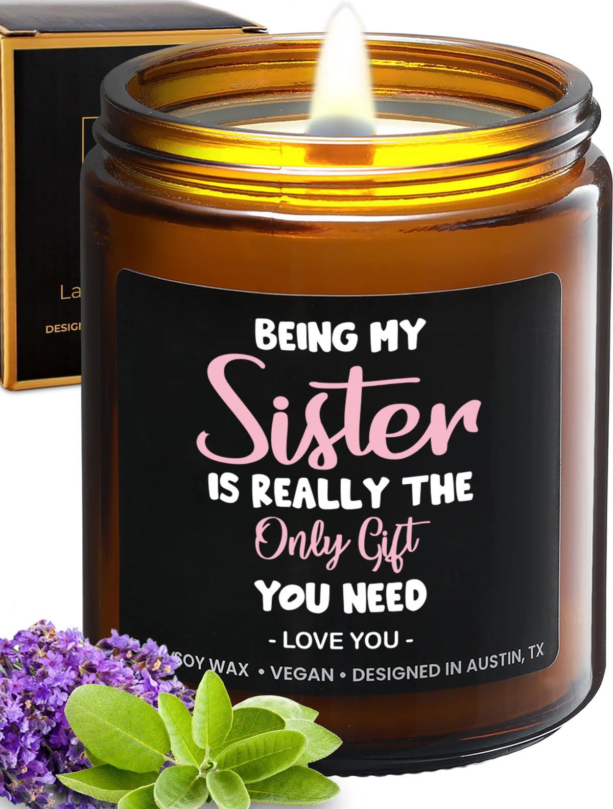 Funny Sister Candle, Best Sister Gifts, Funny Gifts For Sister Gift Ideas, Funny Sister Gifts From Sister To Sister Gifts, Best