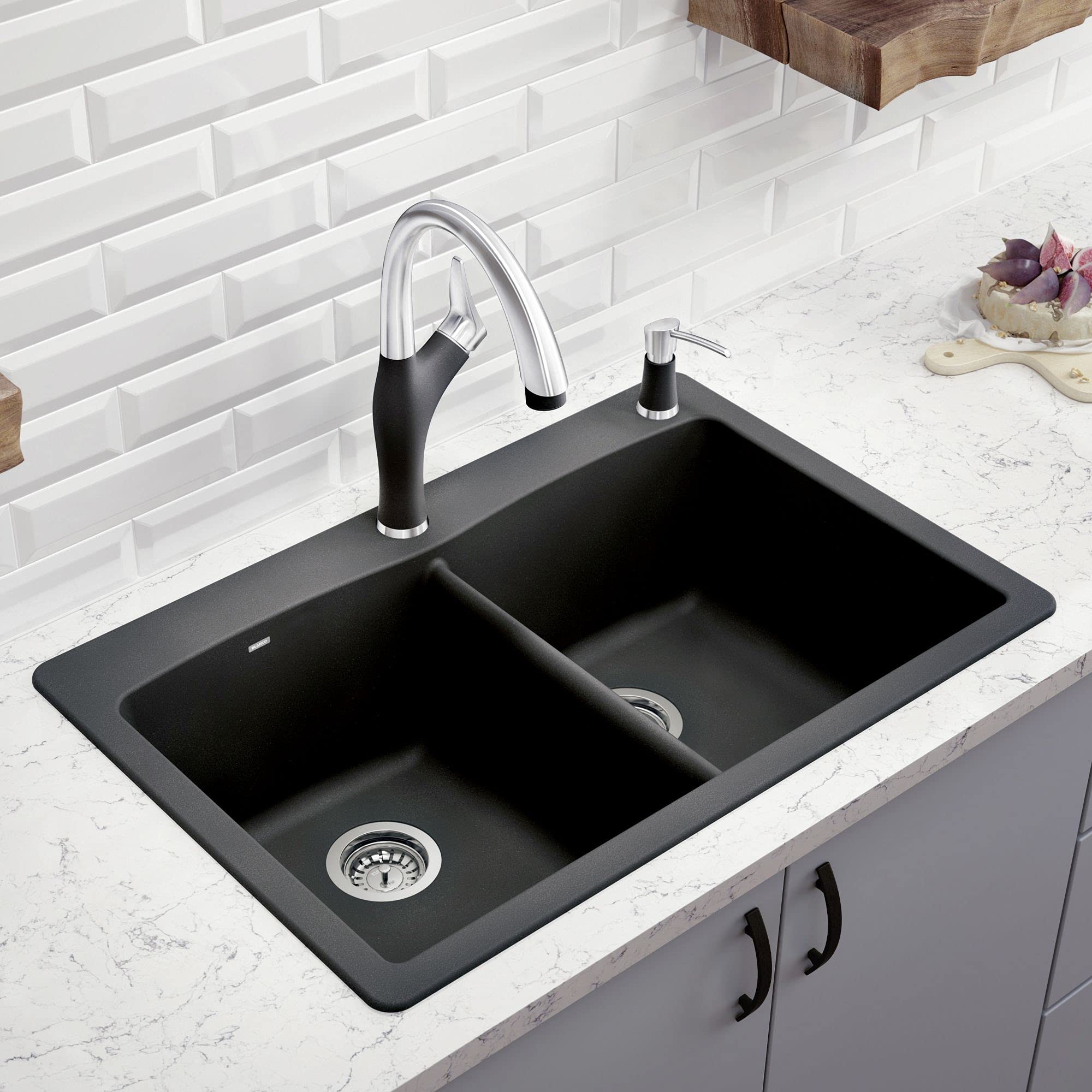 Blanco Diamond Equal Double Bowl Silgranit (Di) - Anthracite