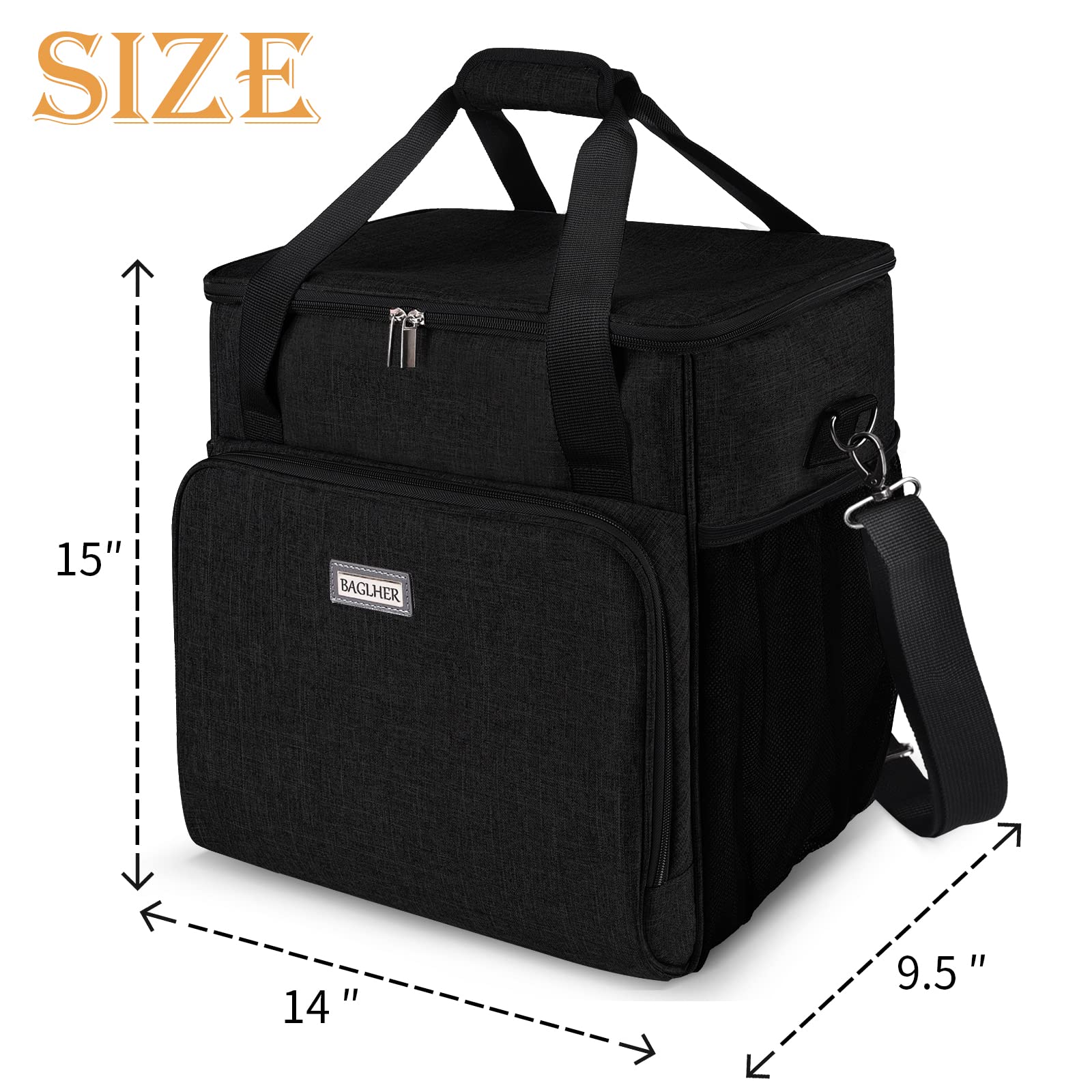 Baglher Coffee Maker Storage Bag, Waterproof Travel Carrying Organizer Case, Suitable For Kering Coffee Machines And Other Acces