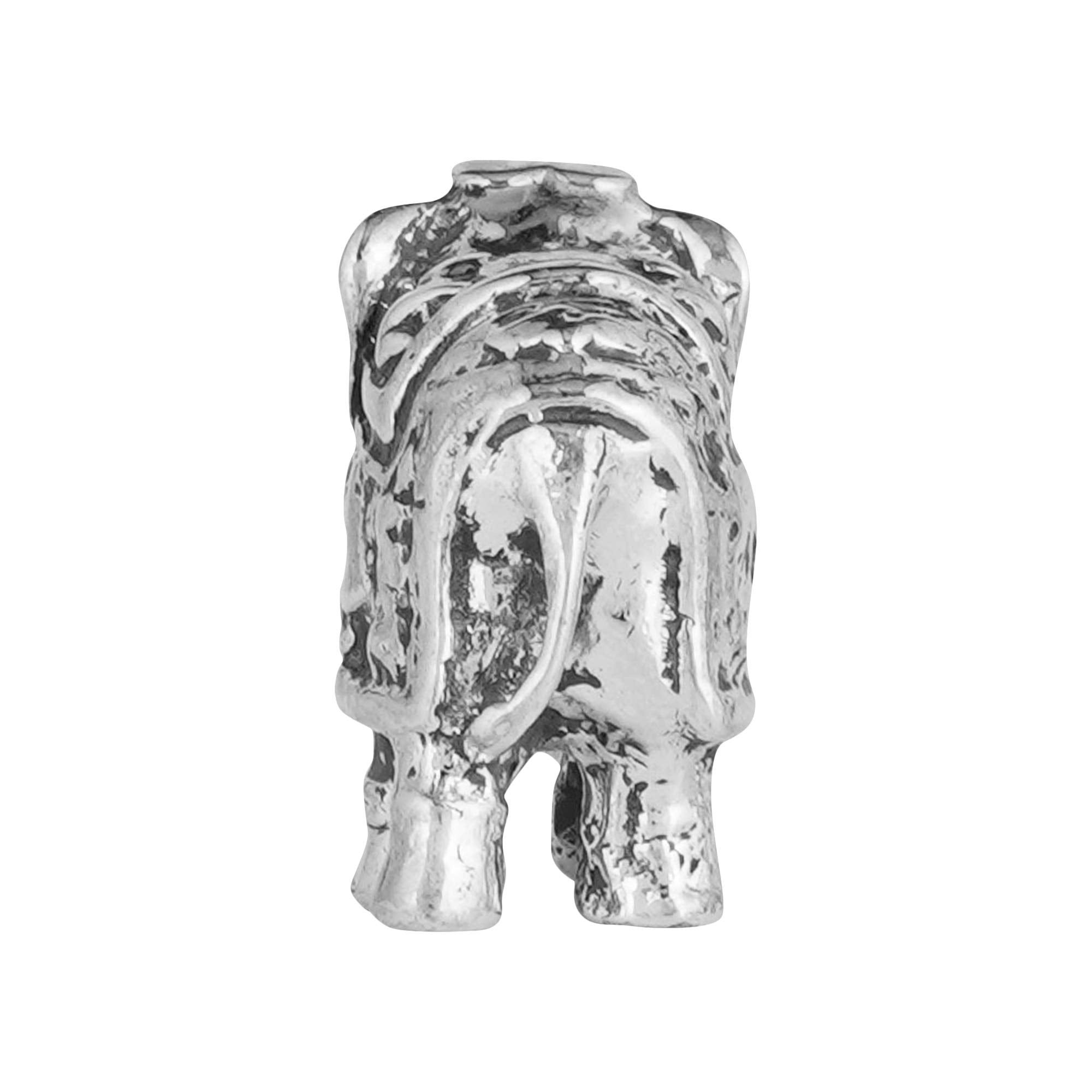 Dhruvs Collection 925 Pure Silver Solid Elephant In Oxidized Finish For Home Temple, Divine God Idol For Pooja Room, Laxmi Ganes