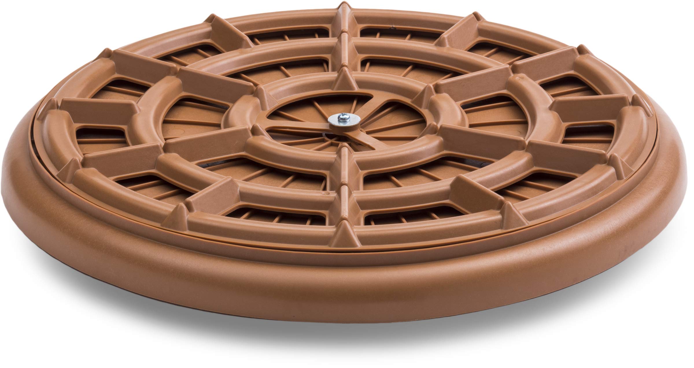 Bosmere S41630 Down Under Plant Turner  Heavy-Duty Rotating Plant Stand  Protects Decks  Wood Floors  Carpet  Tile  250lbs Capacity  16-Inch  Terra Cotta