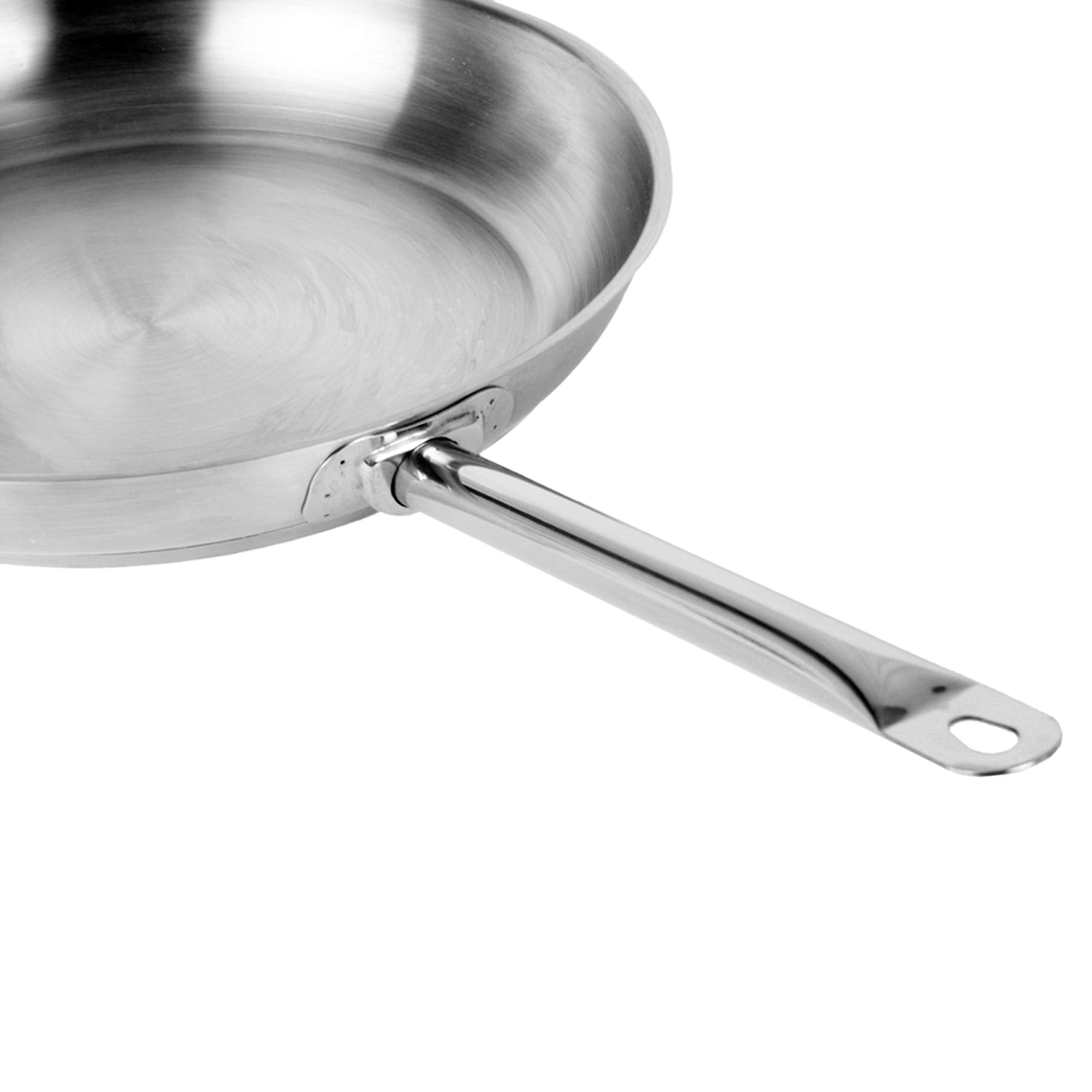 Thunder Group Stainless Steel Fry Pan, 11-Inch