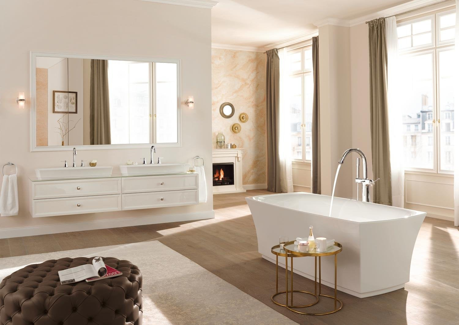 Grohe 40630000 Grandera Towel-Ring, Starlight Chrome