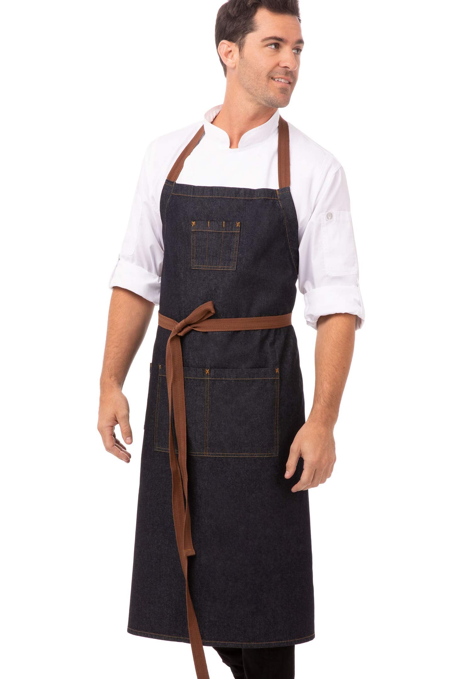 Chef Works Memphis Chefs Bib Apron (Ab036)