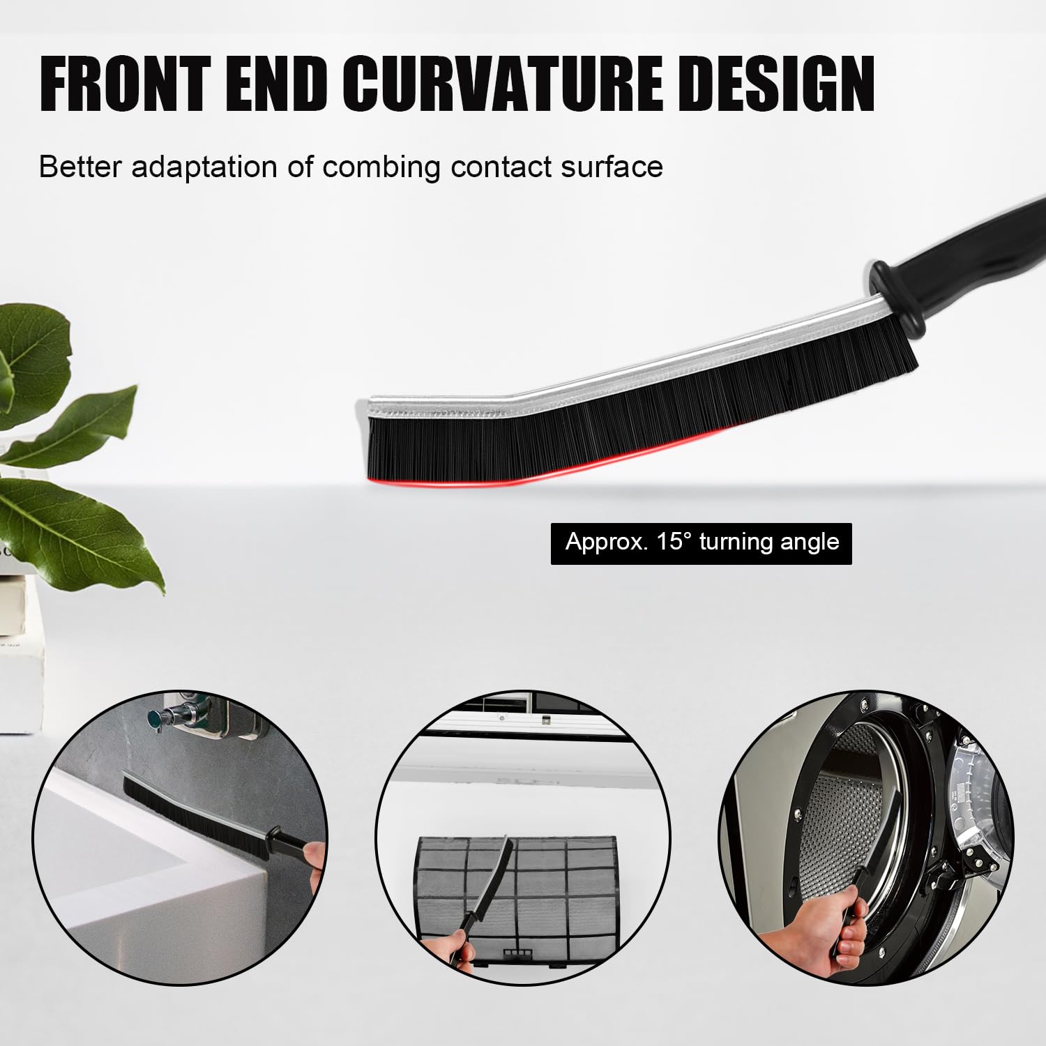 3Pcs Gap Cleaning Brushes, Multifunctional Cleaning Brush Practical Crevice Cleaning Brush Dead Corners Detail Cleaner Brush For