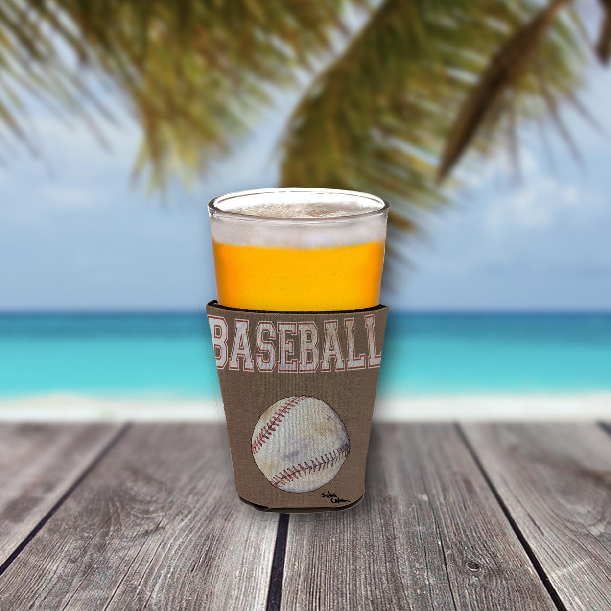 Baseball Red Solo Cup Beverage Insulator Hugger