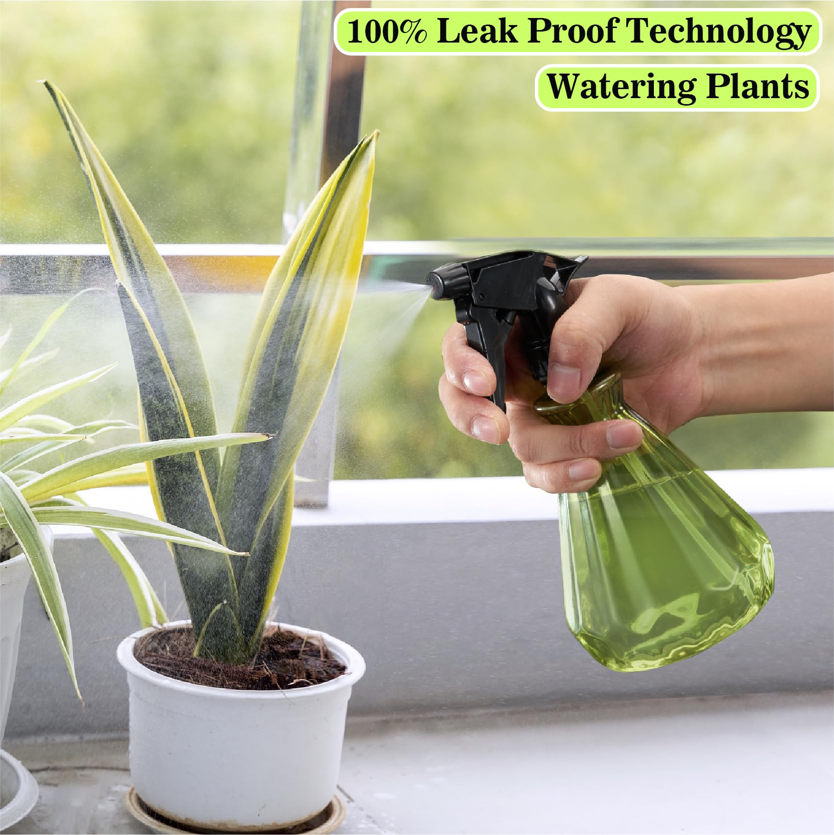 Paeyaer ?????? Spray Bottles 17 Oz (2 Pack) - Leak Proof, Adjustable Nozzle, Empty Spray Bottles For Cleaning Solutions, Plants,