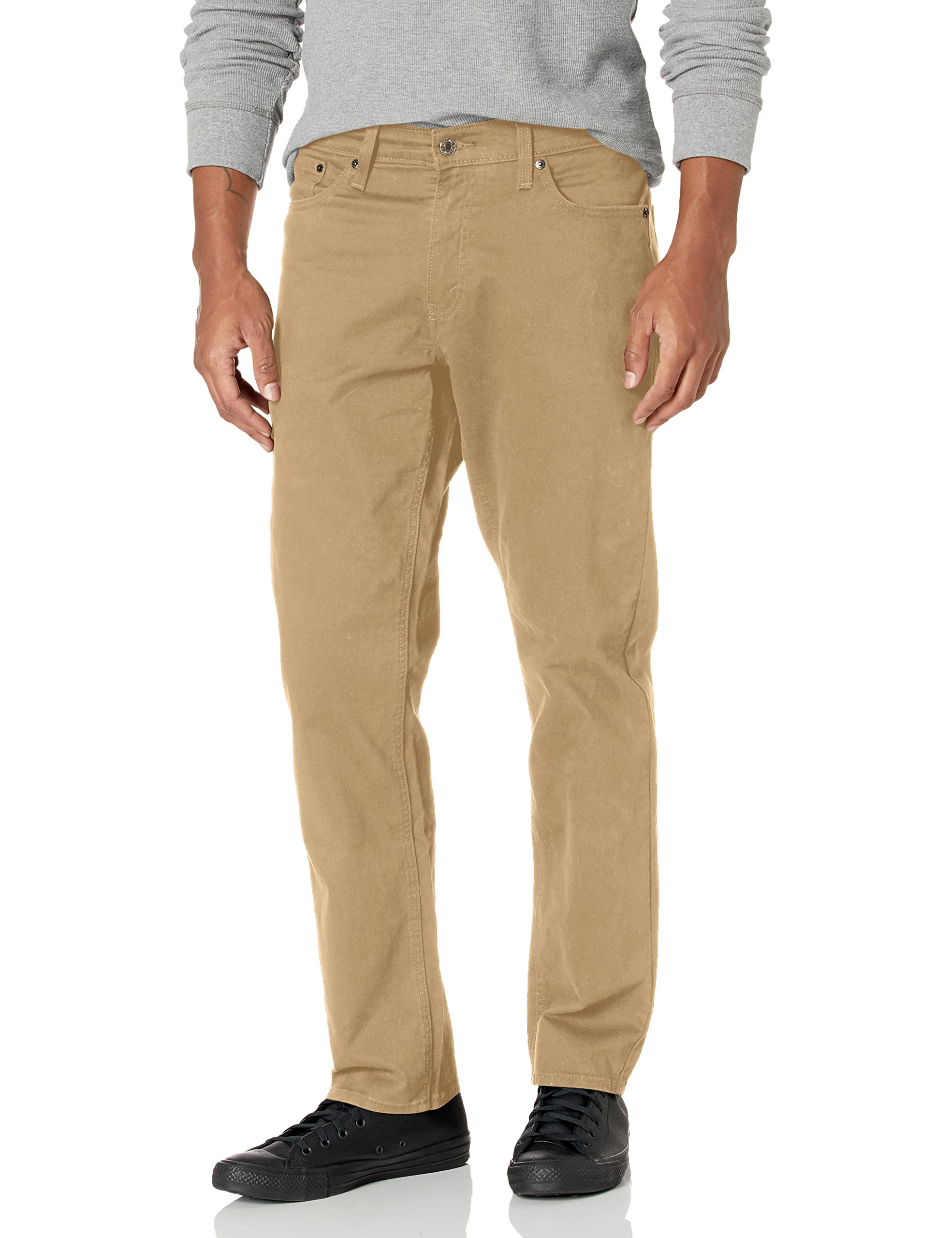 Signature By Levi Strauss  Co Gold Label Mens Athletic Tech Jeans, British Khaki, 46W X 32L