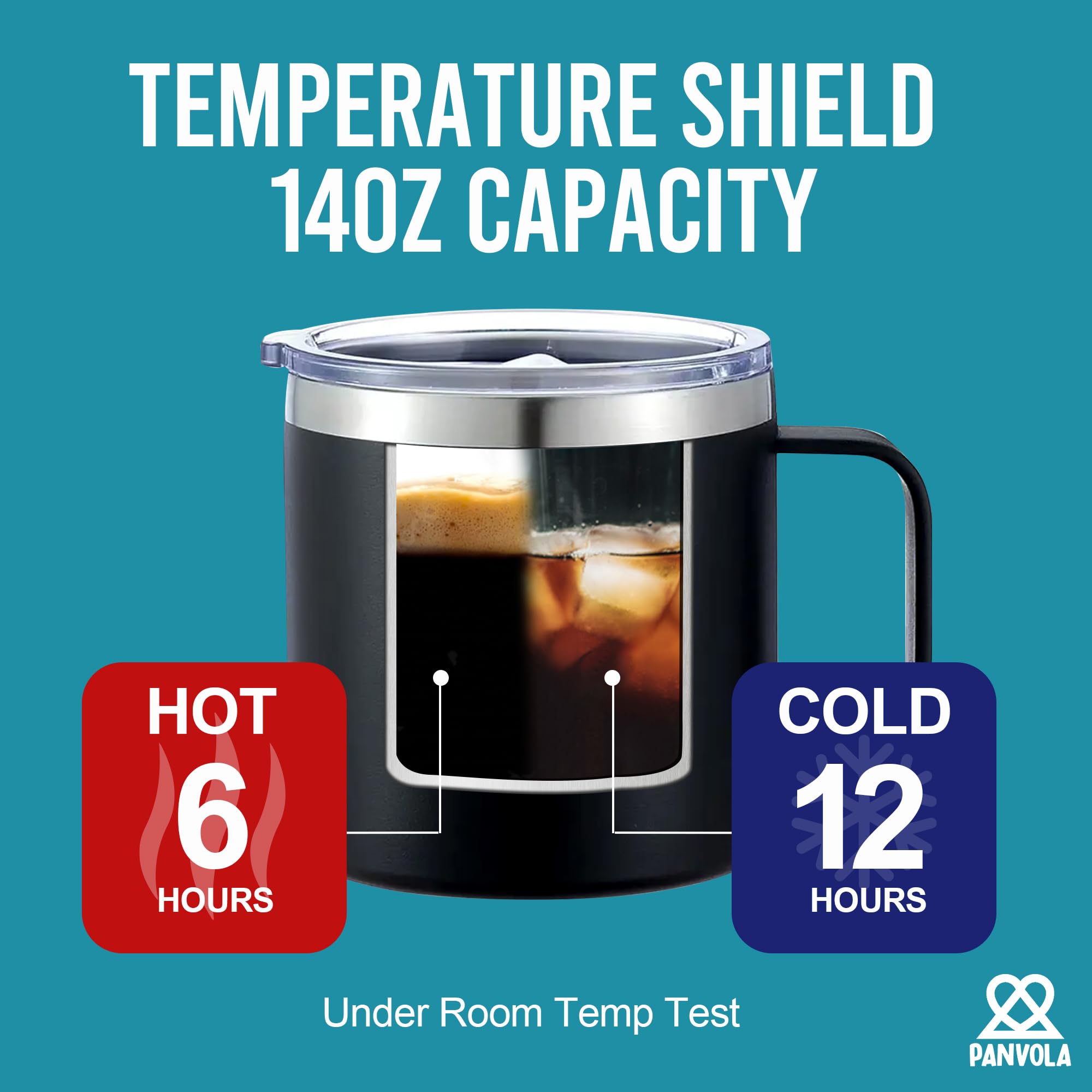 Panvola Be Careful Or You'Ll End Up In My Novel Writer Gifts Author Insulated Coffee Cup 14Oz With Handle And Lid 304 Stainless