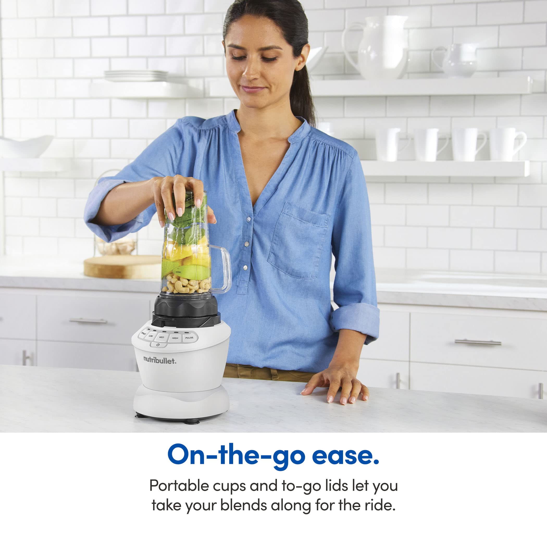 nutribullet Full-Size Blender Combo 1200W -Matte White