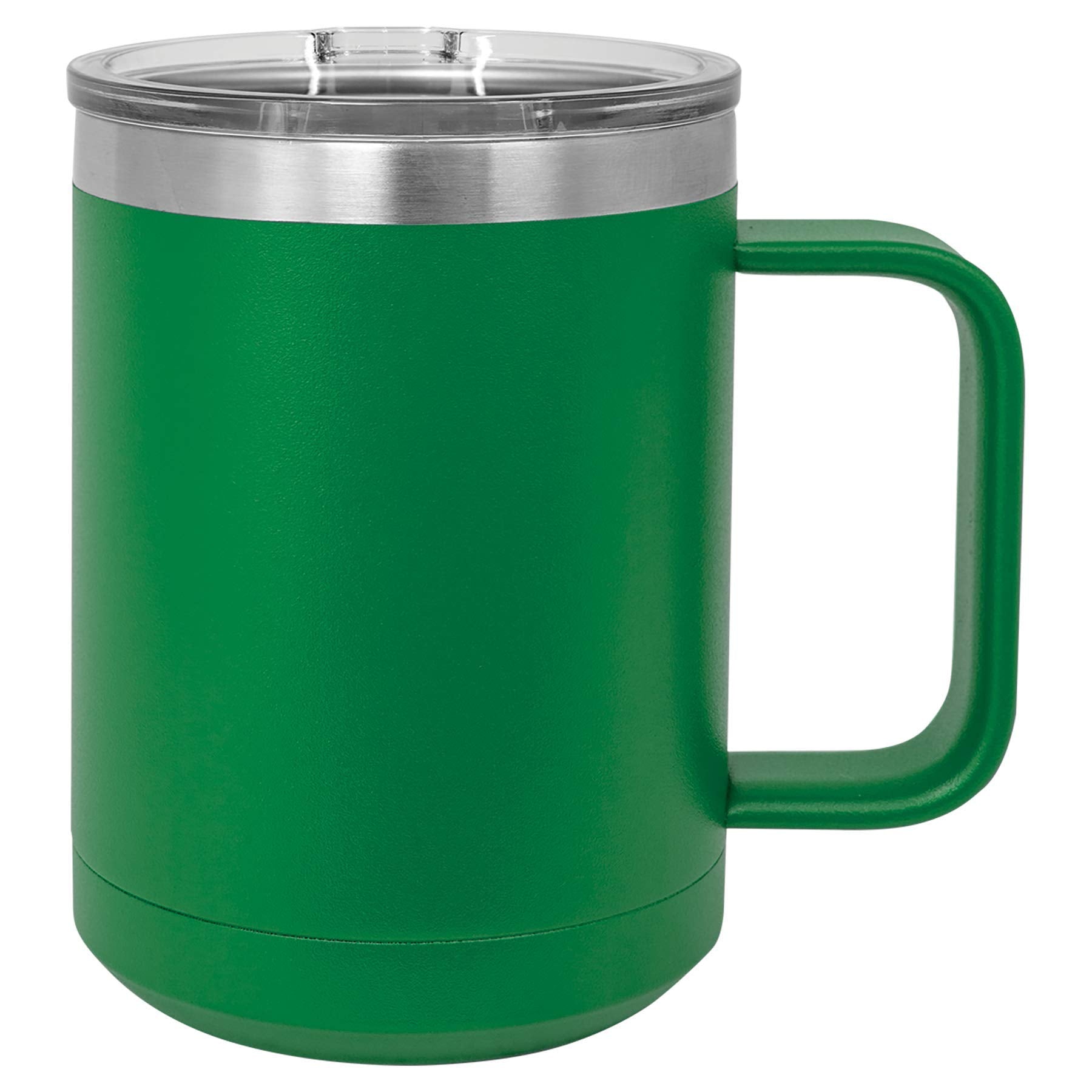 Polar Camel 15 Oz. Stainless Steel Vacuum Insulated Tea Or Coffee Mug With Slider Lid (Green)