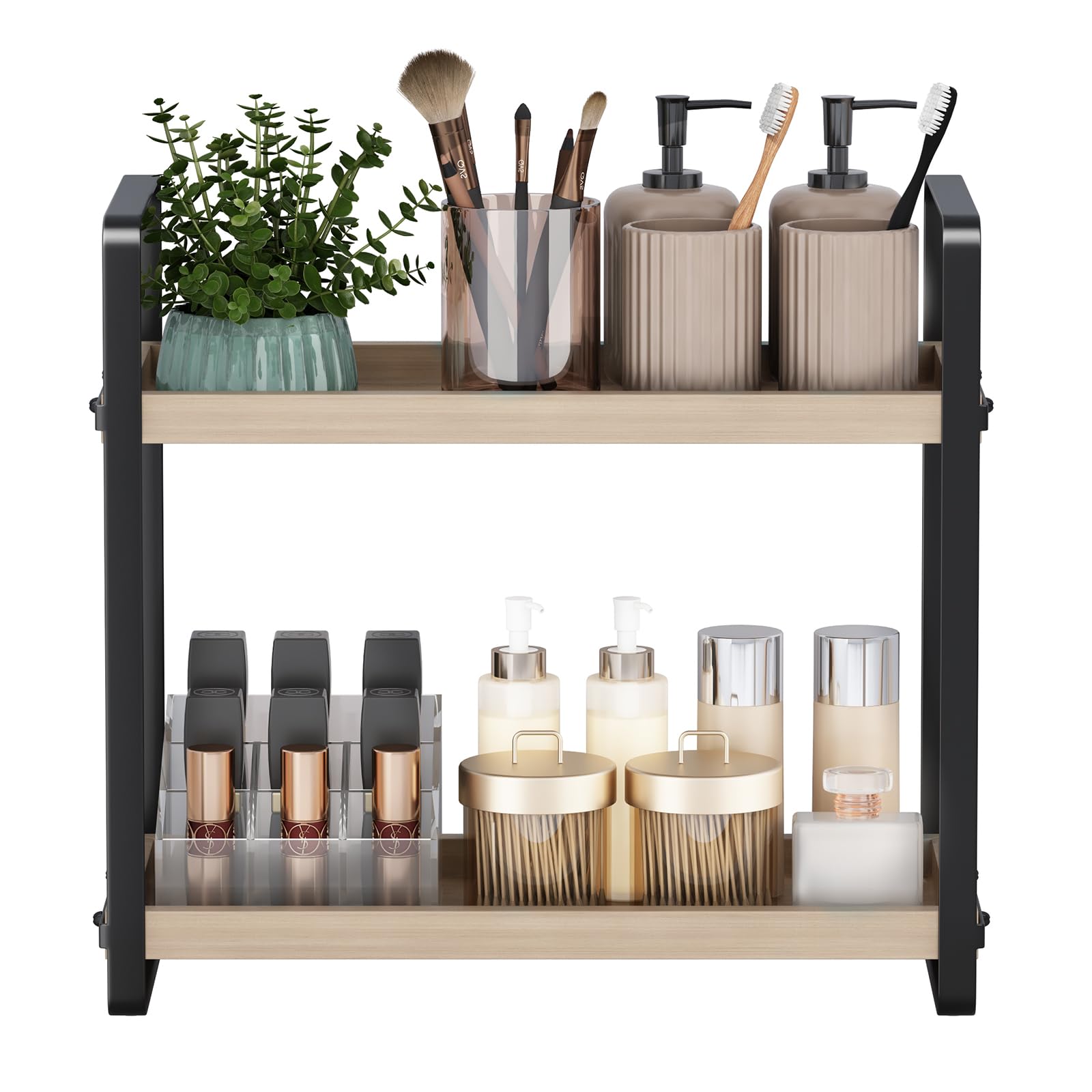 Hnrloy Bathroom Countertop Tray,Cosmetic Tray,Cosmetic Organizer Holder,Bathroom Organizer,Bathroom Counter Stand,Countertop Org