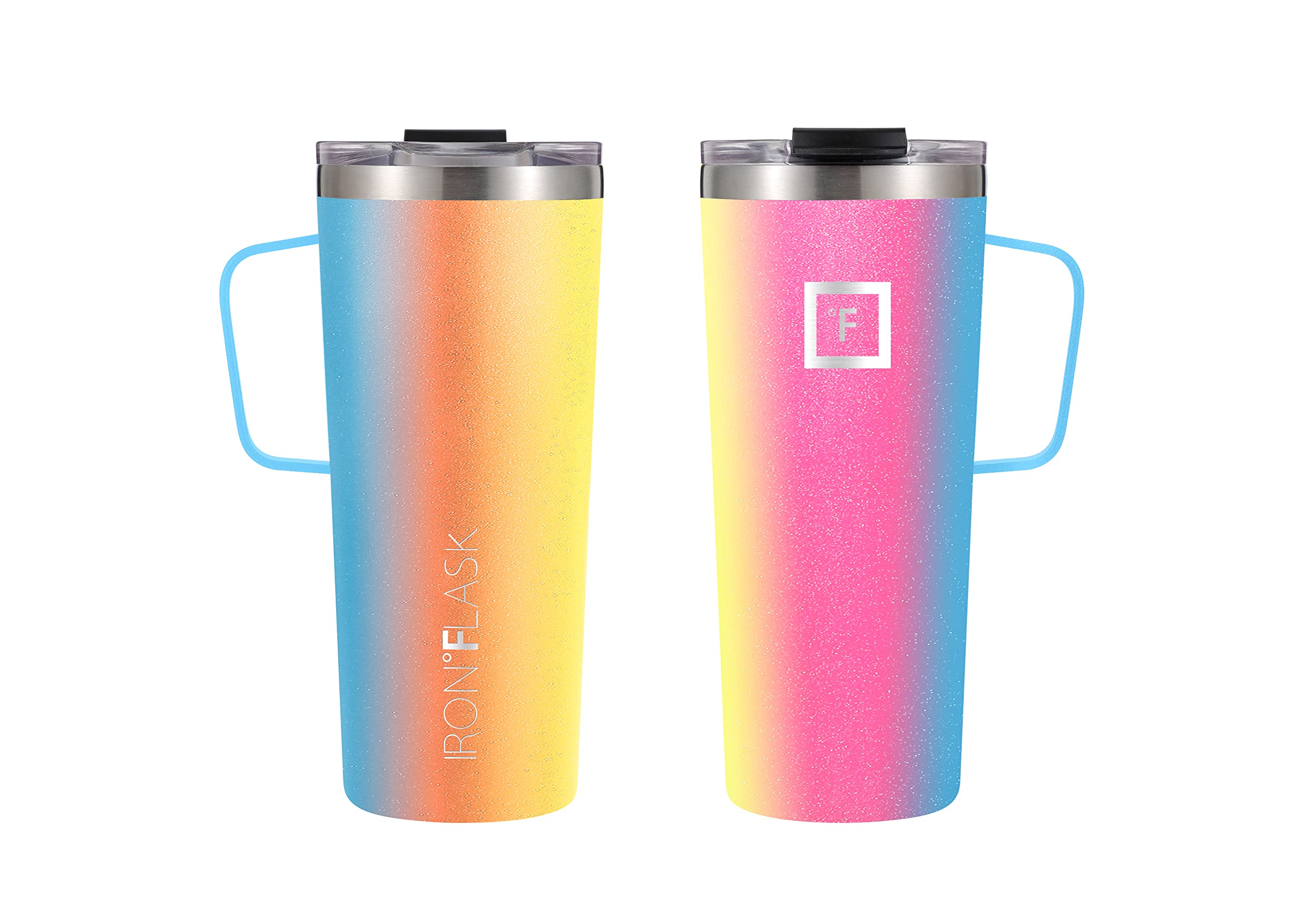 Iron Aflask Grip Coffee Mug 20 - 16 Oz, Leak Proof, Vacuum Insulated Stainless Steel Bottle, Double Walled, Thermo Travel, Hot C