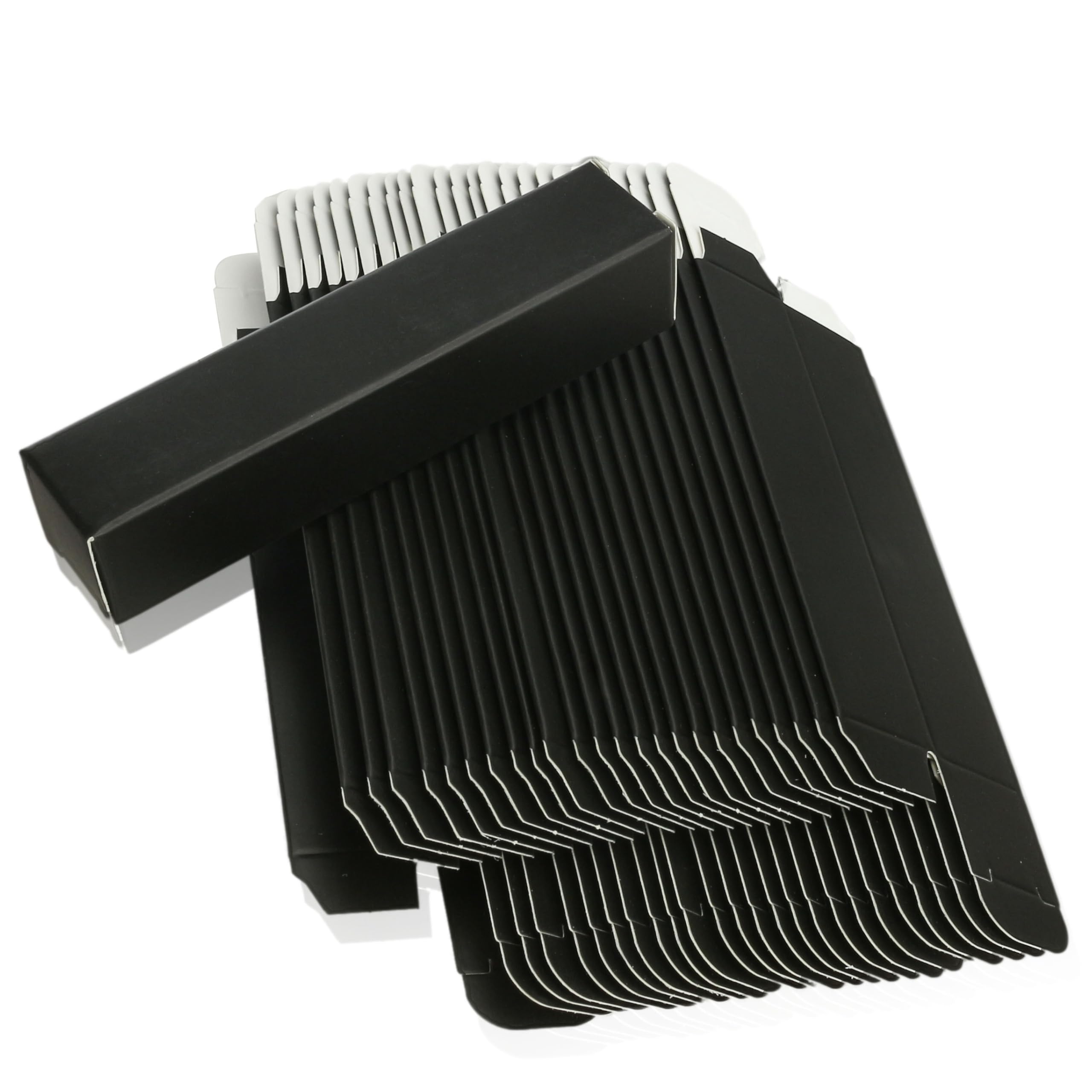 COSIDEA 50pcs 23 * 23 * 110mm lip gloss Craft Black paper boxes Small packing box 350gms for lipgloss mascara lipstick packing