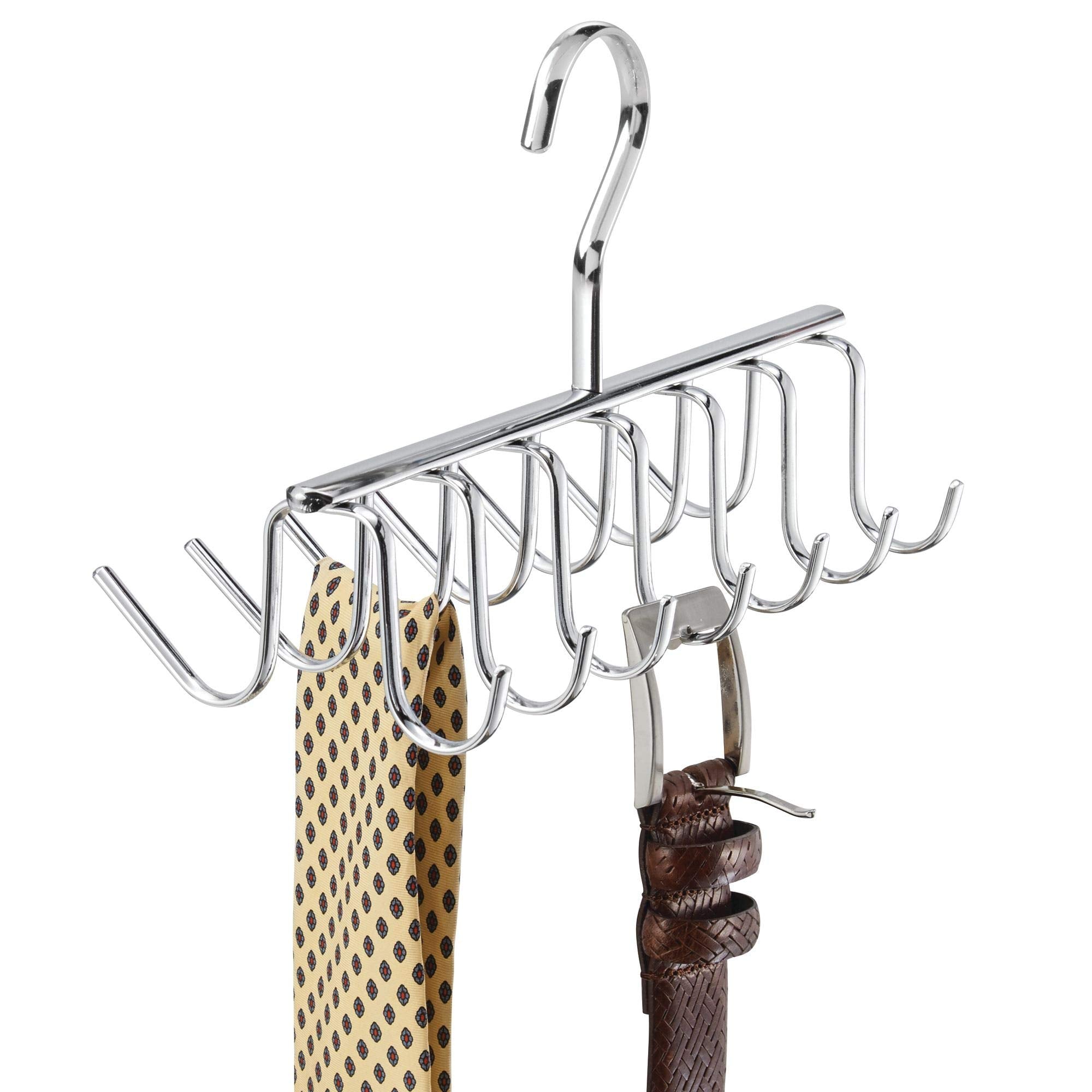 Idesign Axis Metal Hanger, Hanging Closet Organization Storage Holder, Men'S Ties, Women'S Shawls, Pashminas, Scarves, Clothing,