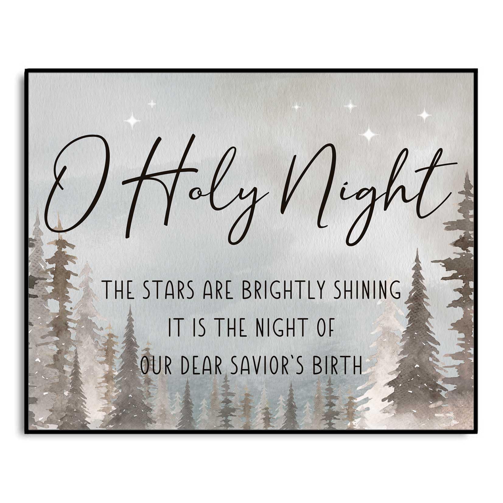 Christmas Decoration, Holy Night Wall Decor, Christmas Wall Art, Christmas Mantel Decor, Farmhouse Christmas, Christmas Night De