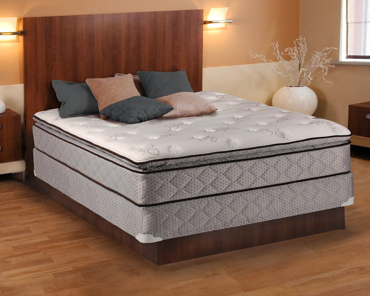 Dream Sleep Madison Gentle Plush Pillowtop Mattress Set With Bed Frame Included - Sleep System With Enhanced Cushion Support, Pl