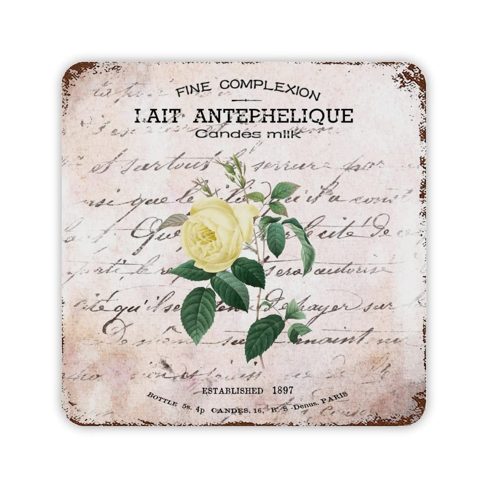 French Bouquet Pink Quote Garden Signs Decorative Flowers Metal Sign Flowers Funny Metal Tin Sign Wall Decor Vintage Art Poster