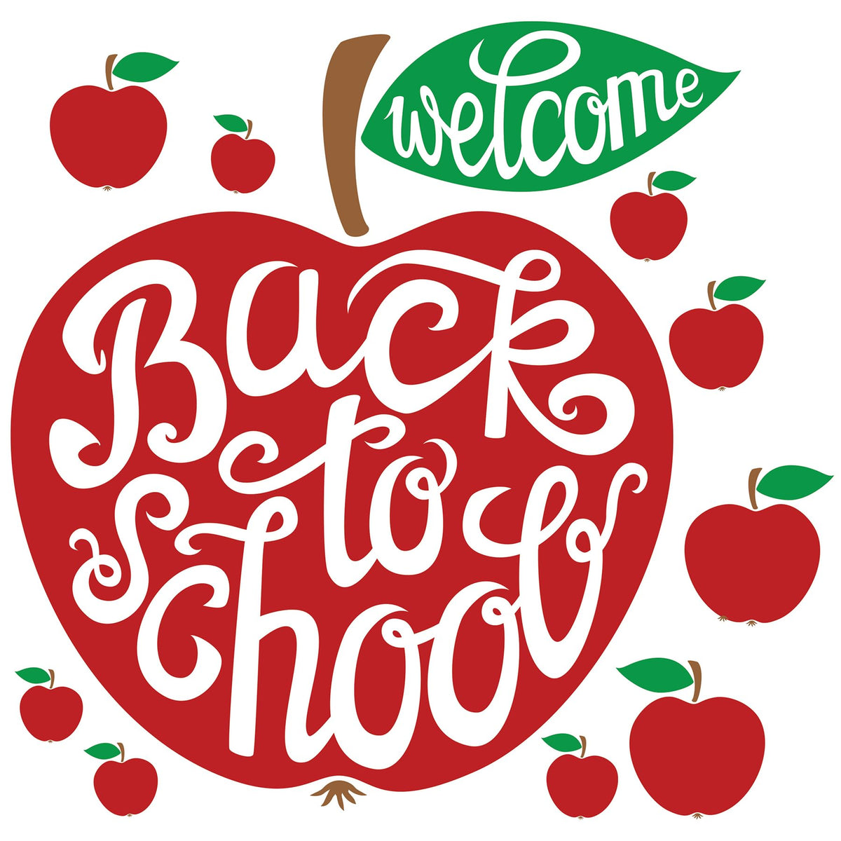 Back To School Apple Wall Decals By Roommates, Rmk5522Gm