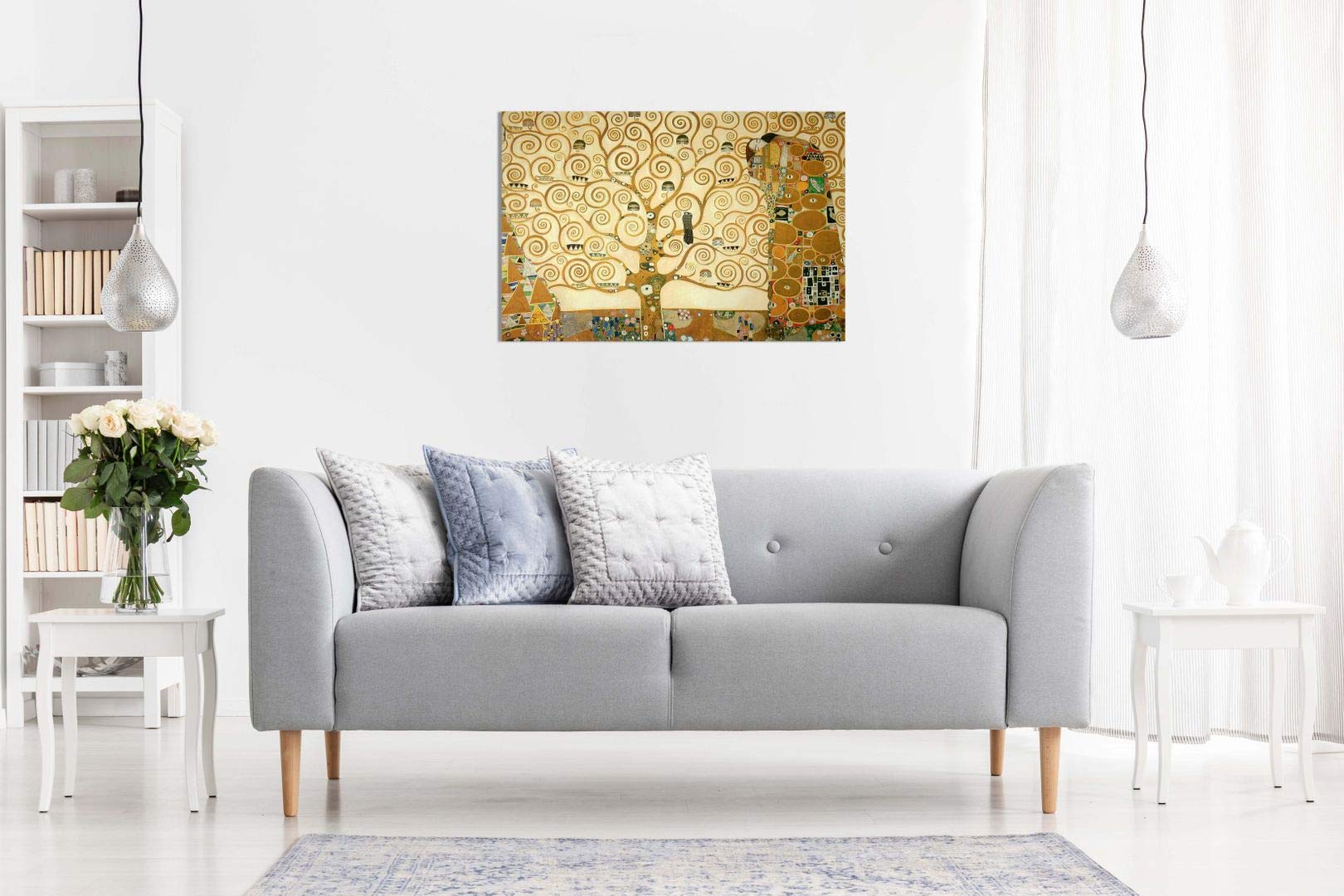 Gustav Klimt The Tree Of Life Canvas Wall Art Picture Print (18X12)