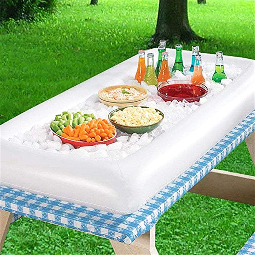 Inflatable Serving Bars Ice Buffet Salad Serving Trays Food Drink Holder Cooler Containers Indoor Outdoor Bbq Picnic Pool Party