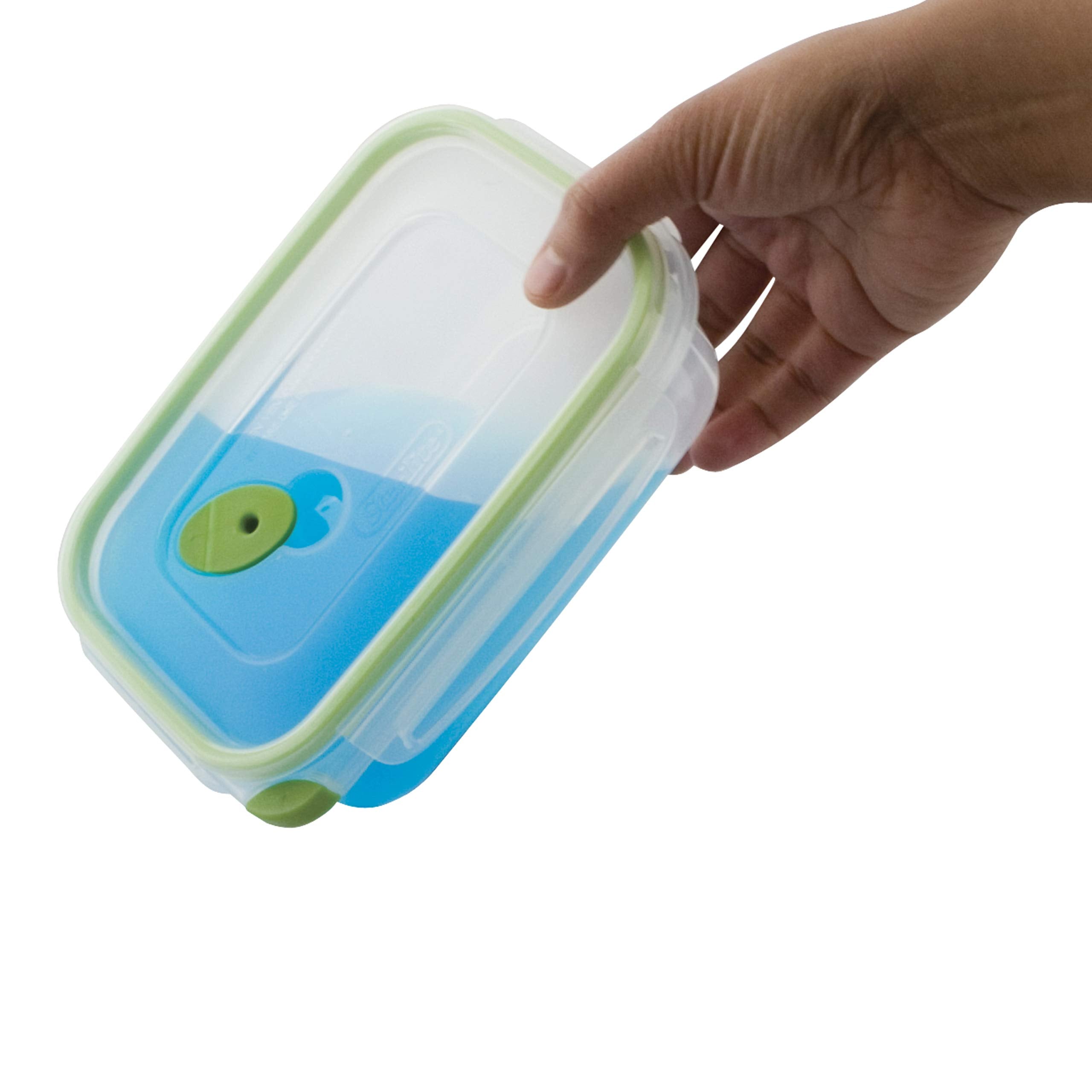 Sterilite Ultra-Seal 3.1 Cup Rectangle, Airtight Food Storage Container, Latching Lid, Microwave And Dishwasher Safe, Clear With