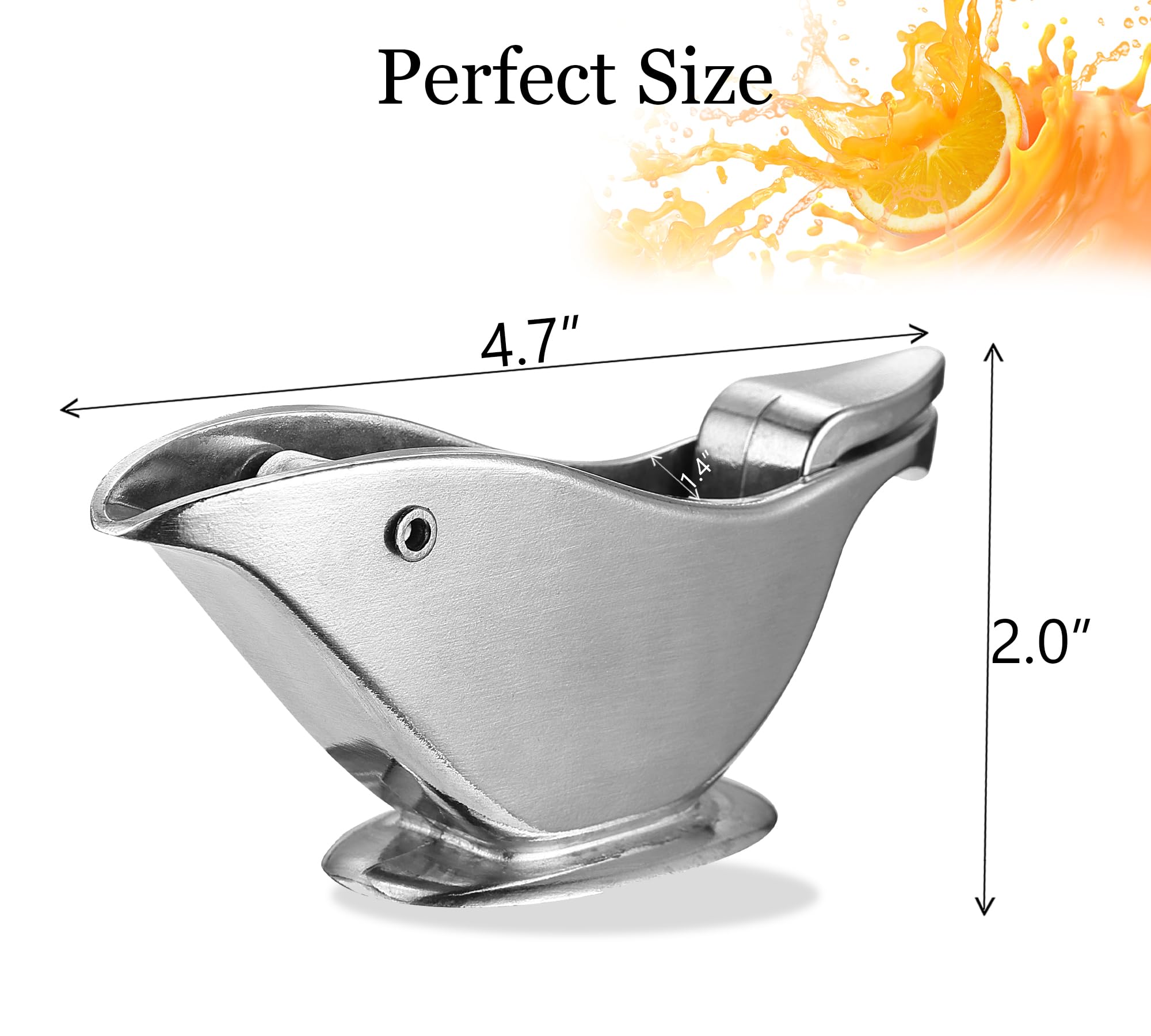 Domonic Home Stainless Steel Bird Lemon Squeezer - Heavy Duty Manual Juicer for Lemons & Limes