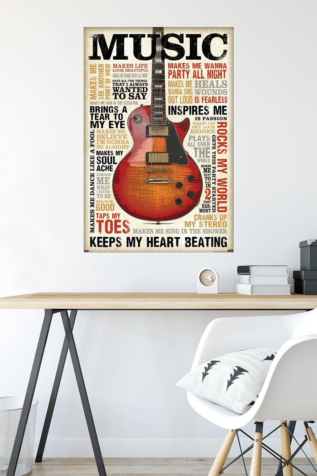 Trends International Music Inspires Me Wall Poster, 22.375'' X 34'', Unframed Version
