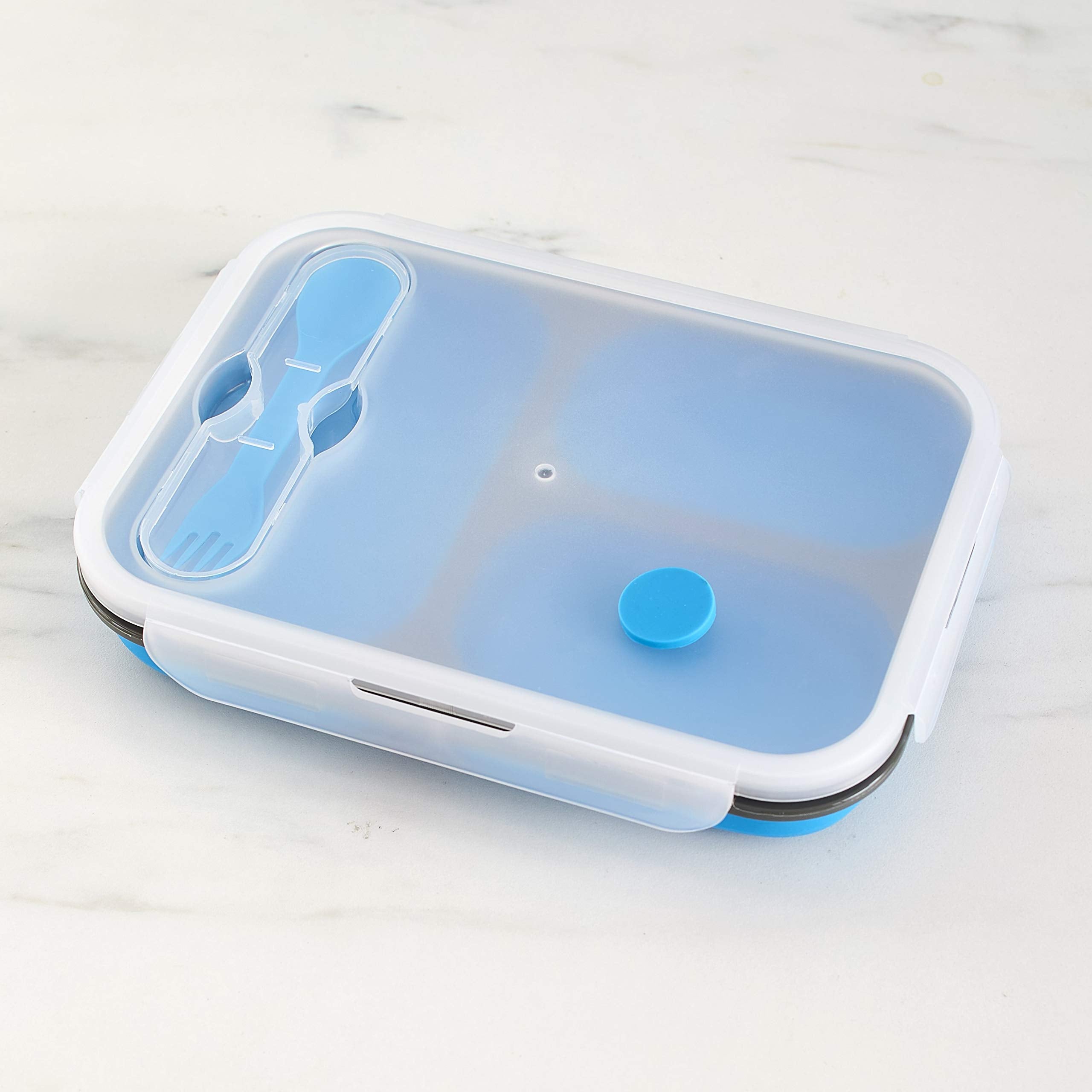 The Lakeside Collection Collapsible Food Storage Containers With Locking Lid - Rectangular 8 Pc.