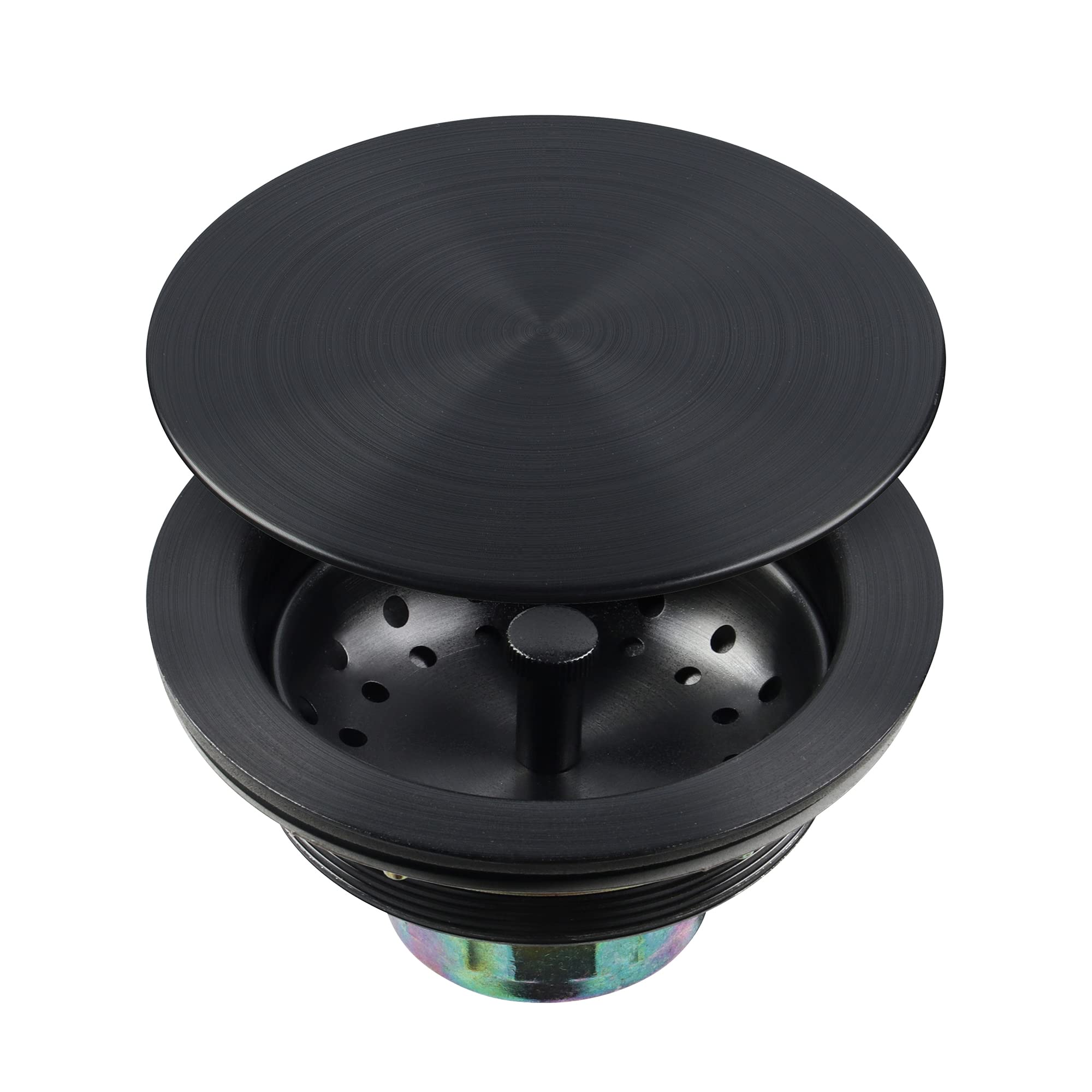 Lqs Kitchen Sink Drain Assembly, Sink Drain Basket Strainer Stainless Steel, Removable Sink Strainer Basket And Stopper With Dec