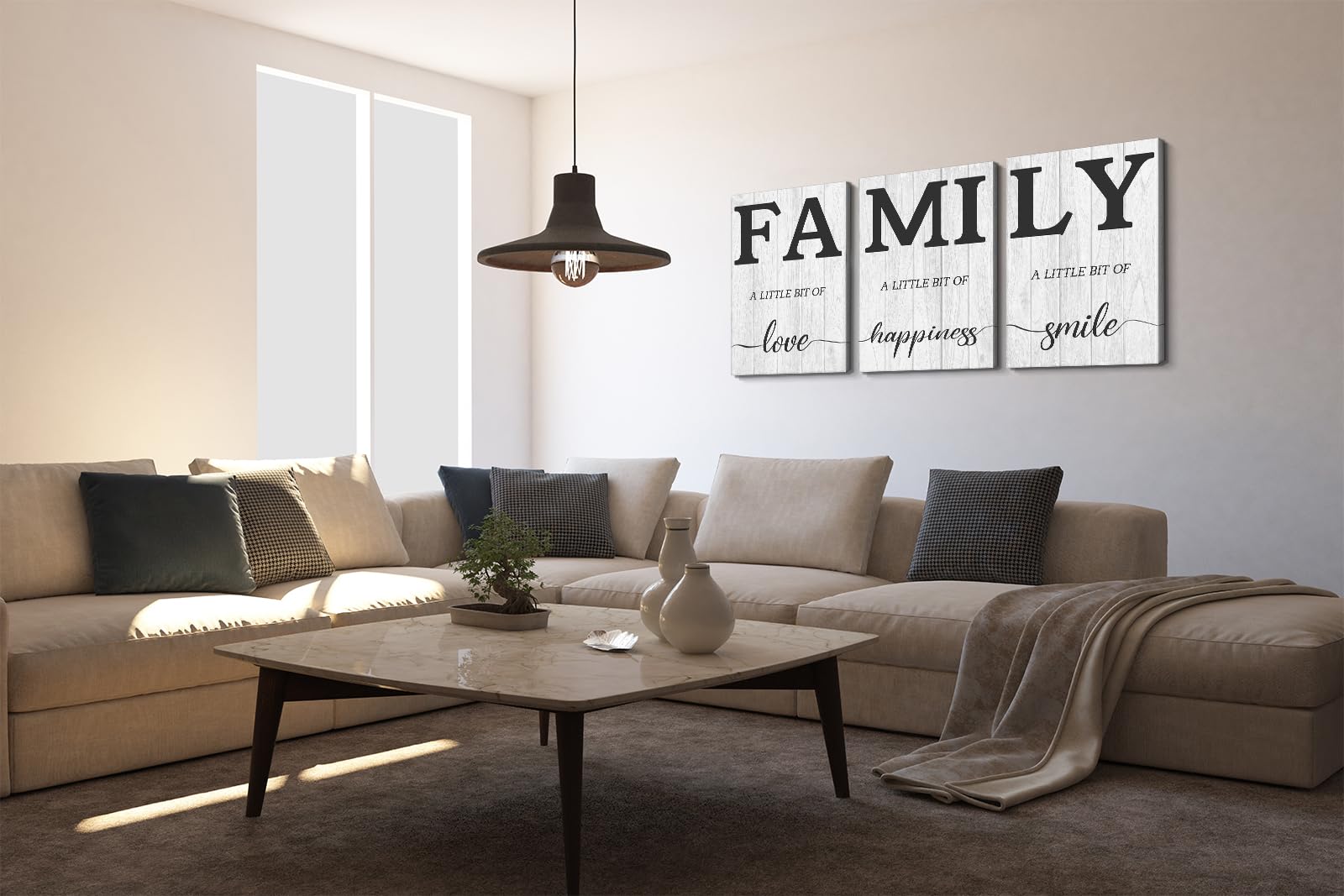 3 Piece Family Wall Decor Family Decor Family Wall Art Family Room Decor Family Quotes Wall Decor Family Canvas Wall Art Quotes