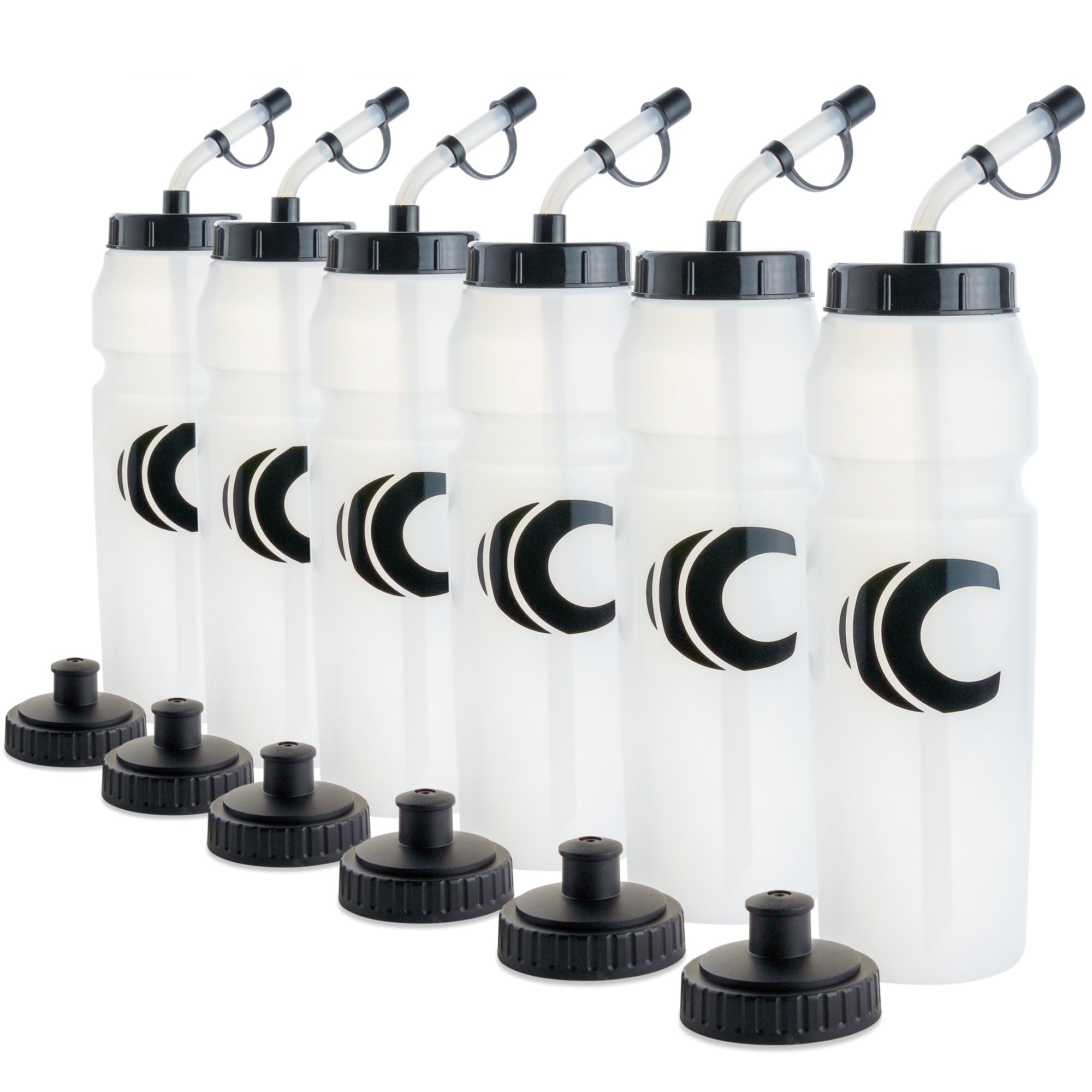 Cannon Sports 1 Liter Sports Water Bottle, BPAFree, 34 Oz Capacity, Large Mouth, 2 lids (Straw and Squeeze), Great For Helmet S