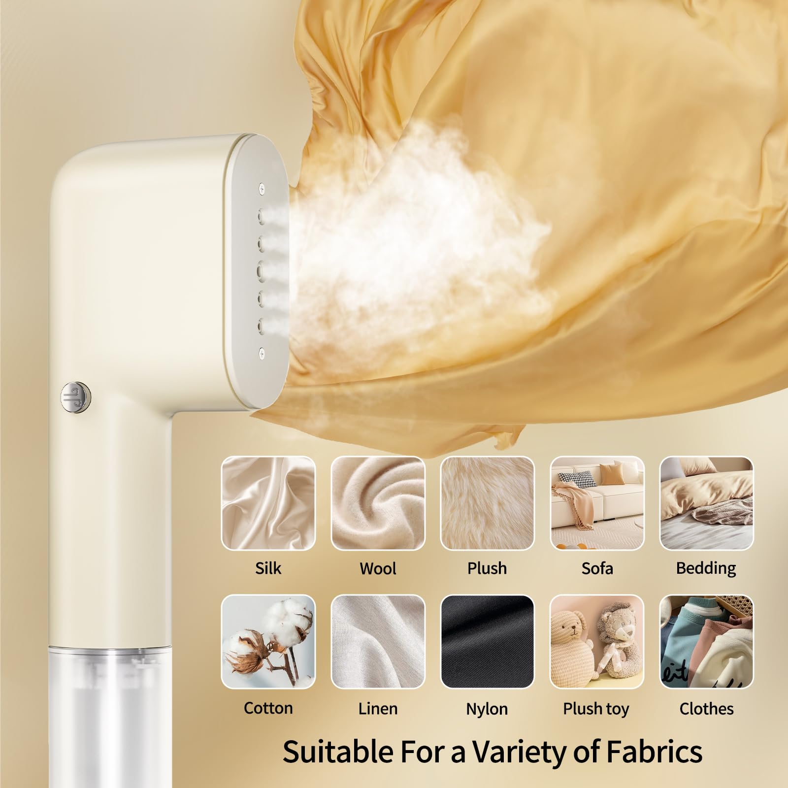 Steamer For Clothes, Portable 15S Fast Heat-Up Handheld Travel Steamer, Mini Handheld Clothing Steamer 800W For Garments, Fabric