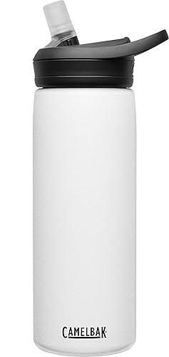 Camelbak Eddy Water Bottle With Straw 20 Oz - Insulated Stainless Steel, White