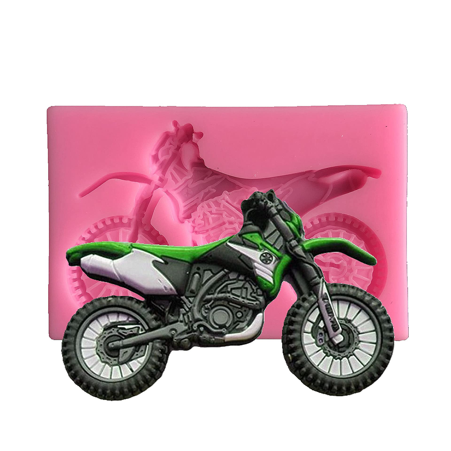 2Pcs Motorcycle Silicone Molds For Diy Fondant Candy Making Chocolate Mold Desserts Ice Cube Gum Clay Biscuit Plaster Resin Cupc