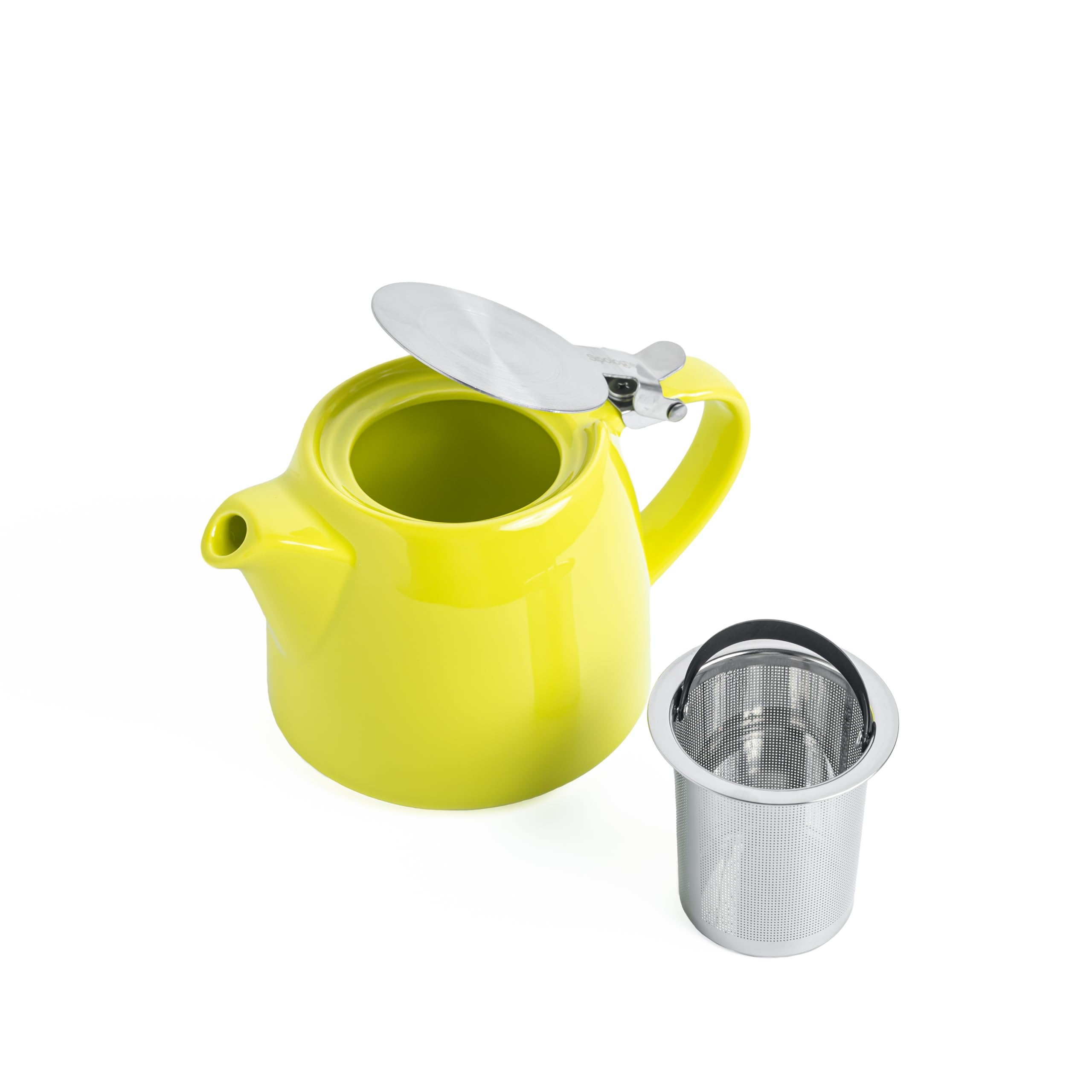 Glenburn Tea Direct Ceramic Teapot Kettle With Infuser  Perfect Loose-Leaf, Flowery, Herbal, Green Tea Maker  High Fired, Finely