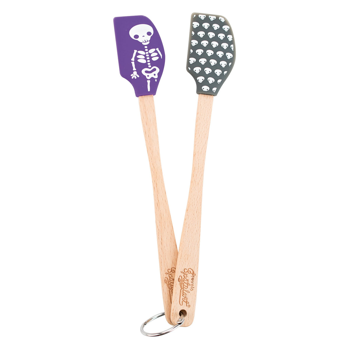 Tovolo Spatulart Skeleton Mini Spatulas - Set Of 2