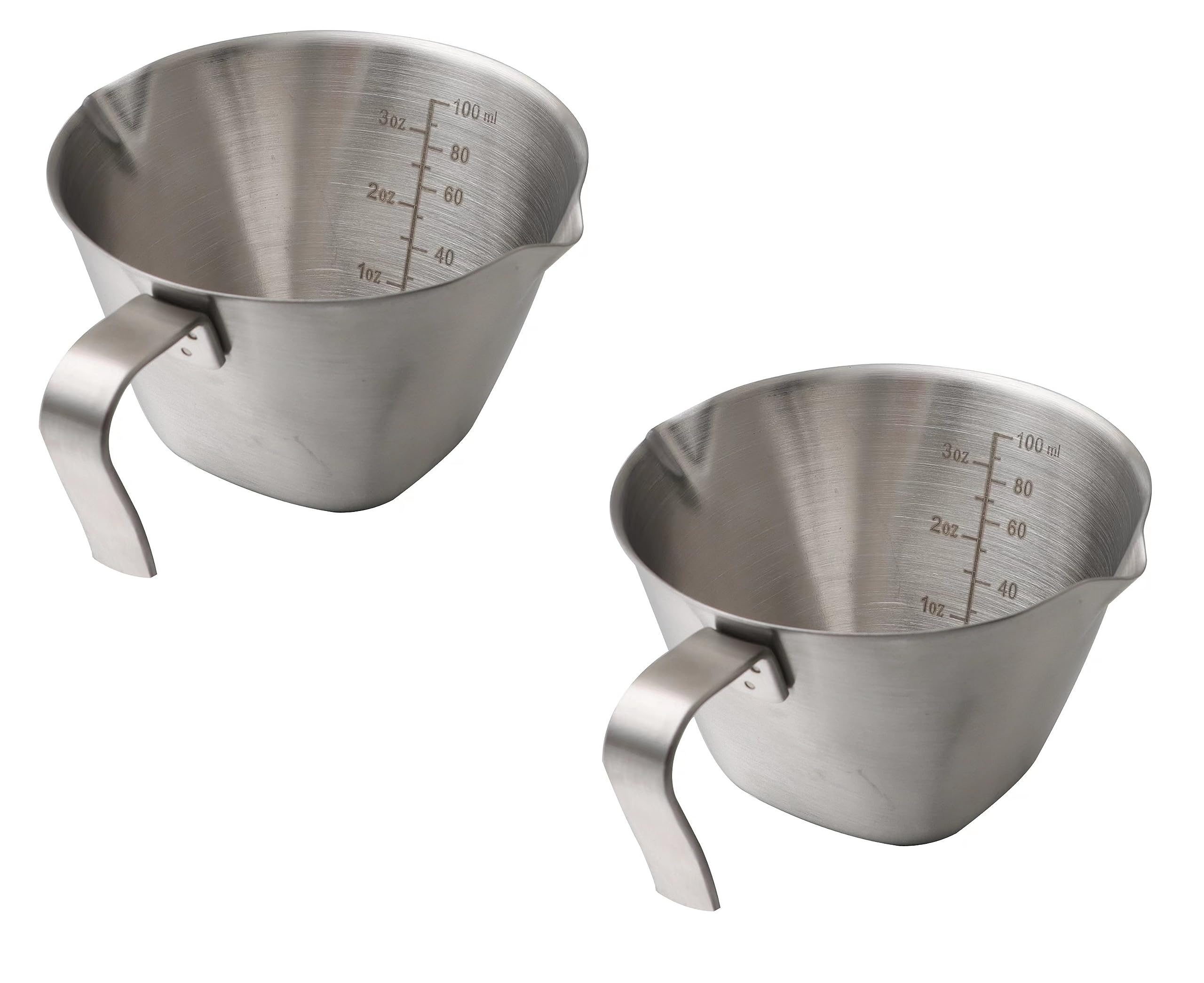 Espresso Measuring Cup, Expresso Shots Cup With Double Spouts, Stainless Steel Espresso Pouring Cup With 1 Oz/ 1.5 Oz/ 2 Oz/ 2.5