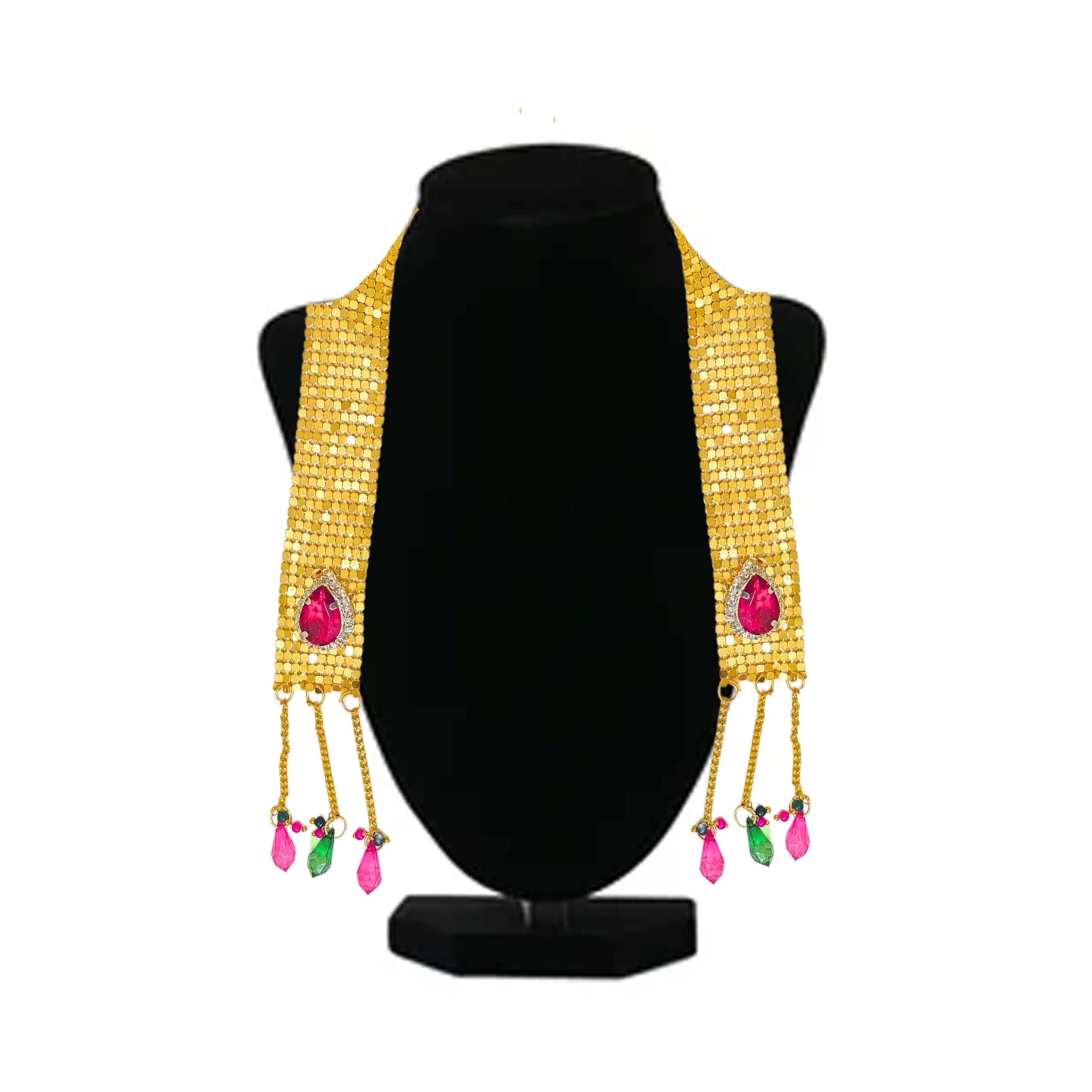 Punyatva Ganpati Shela In Metal(Gold)/ Gauri Ganpati Decoration Accessories/Ganpati Uparna/Shawl For Ganesh Idol/God Poshak