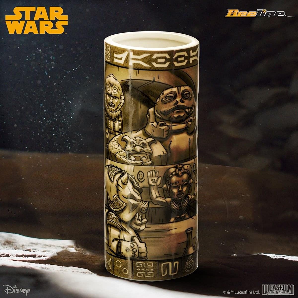 Geeki Tikis Star Wars Jabbas Palace Scenic 24 Ounce Ceramic Tiki Mug