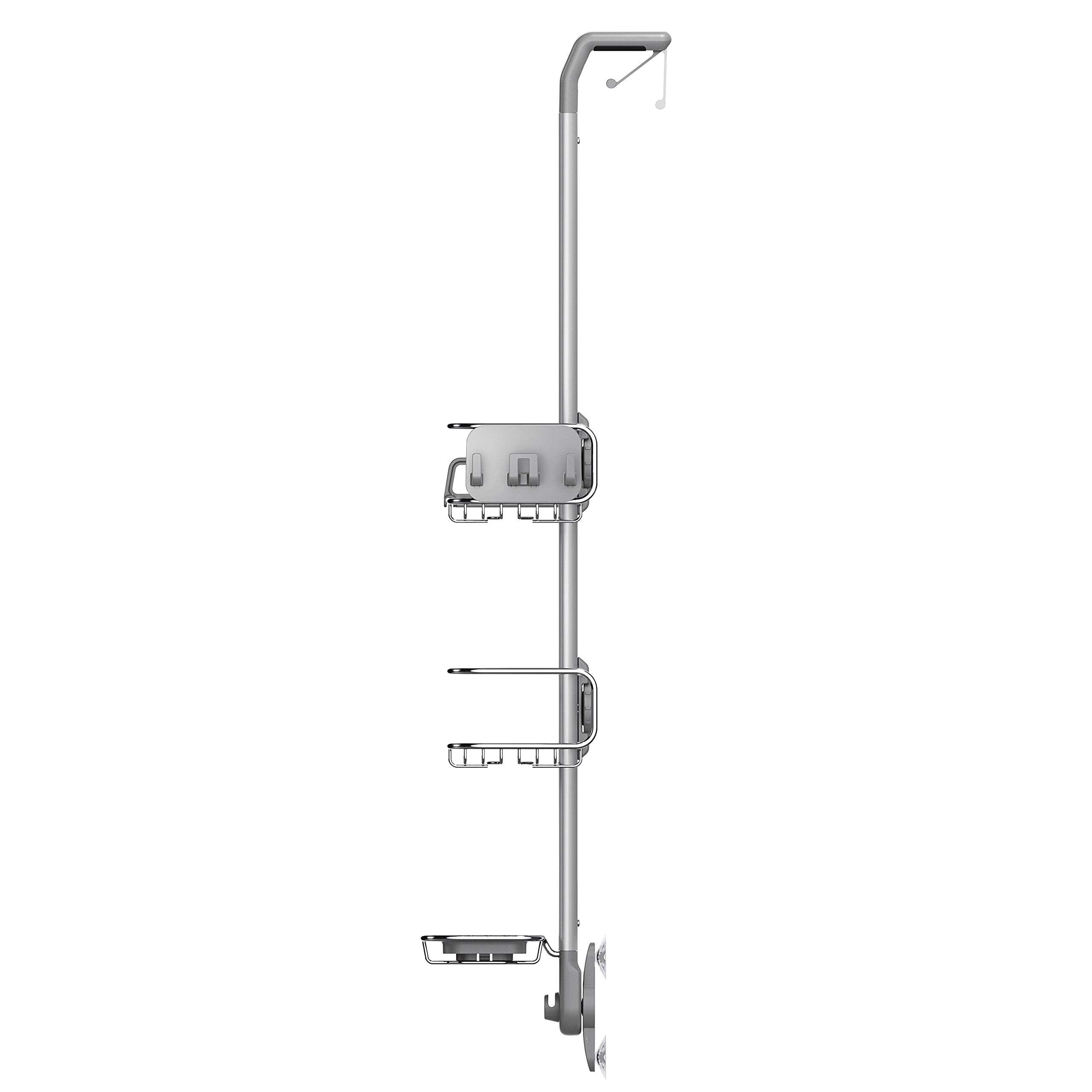 Simplehuman Over-Door Shower Caddy, Stainless Steel And Anodized Aluminum