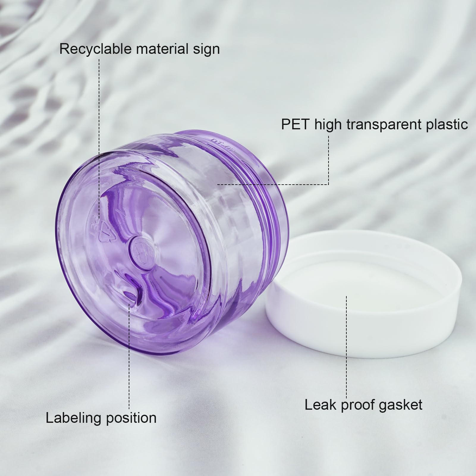 Cosywell Travel Size Containers For Toiletries Leak Proof Plastic Travel Jars For Creams 1 Oz 4 Pack Tsa Approved Trave Bottles