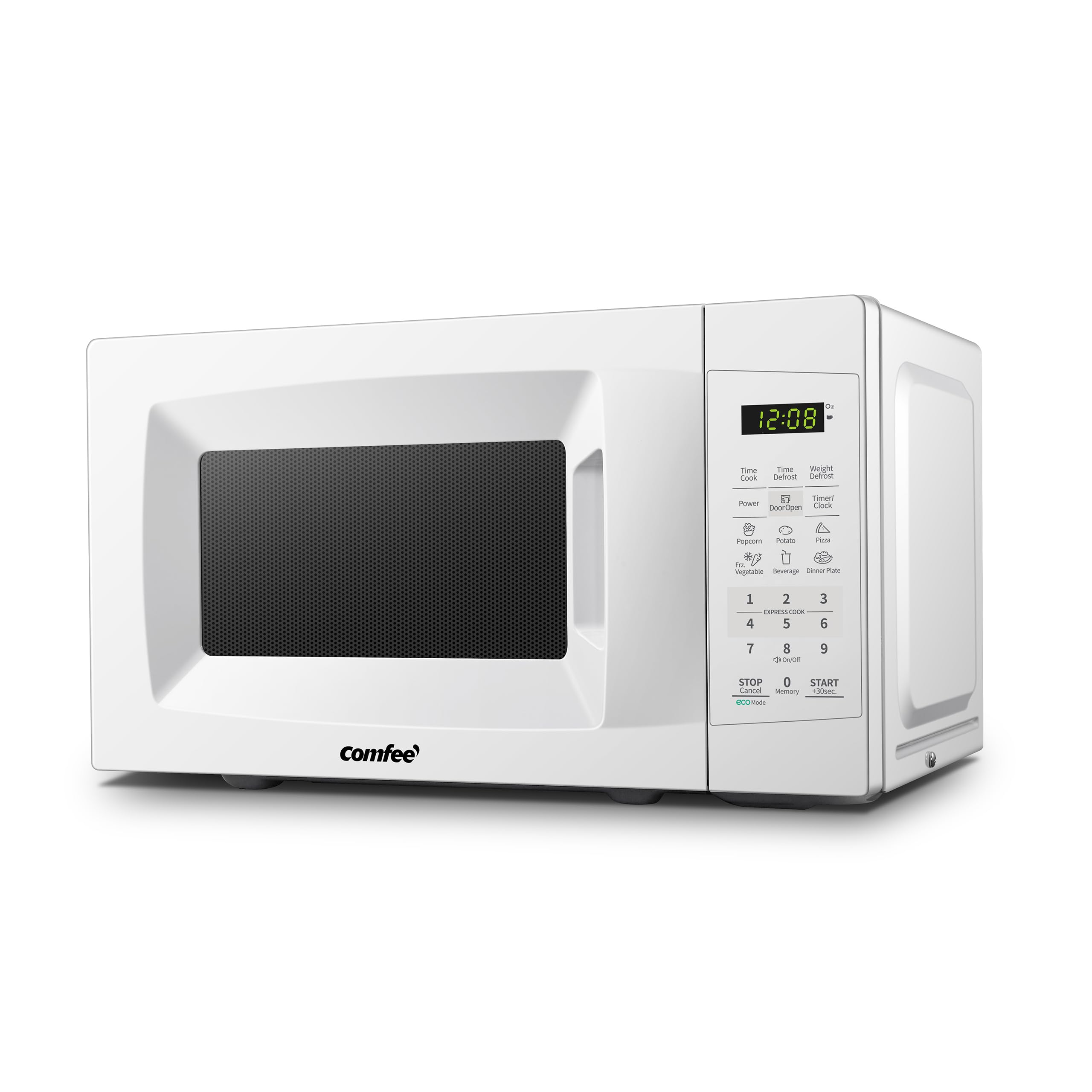 COMFEE EM720CPL-PM Countertop Microwave Oven with Sound On/Off, ECO Mode and Easy One-Touch Buttons, 0.7 Cu Ft/700W, Pearl Whit