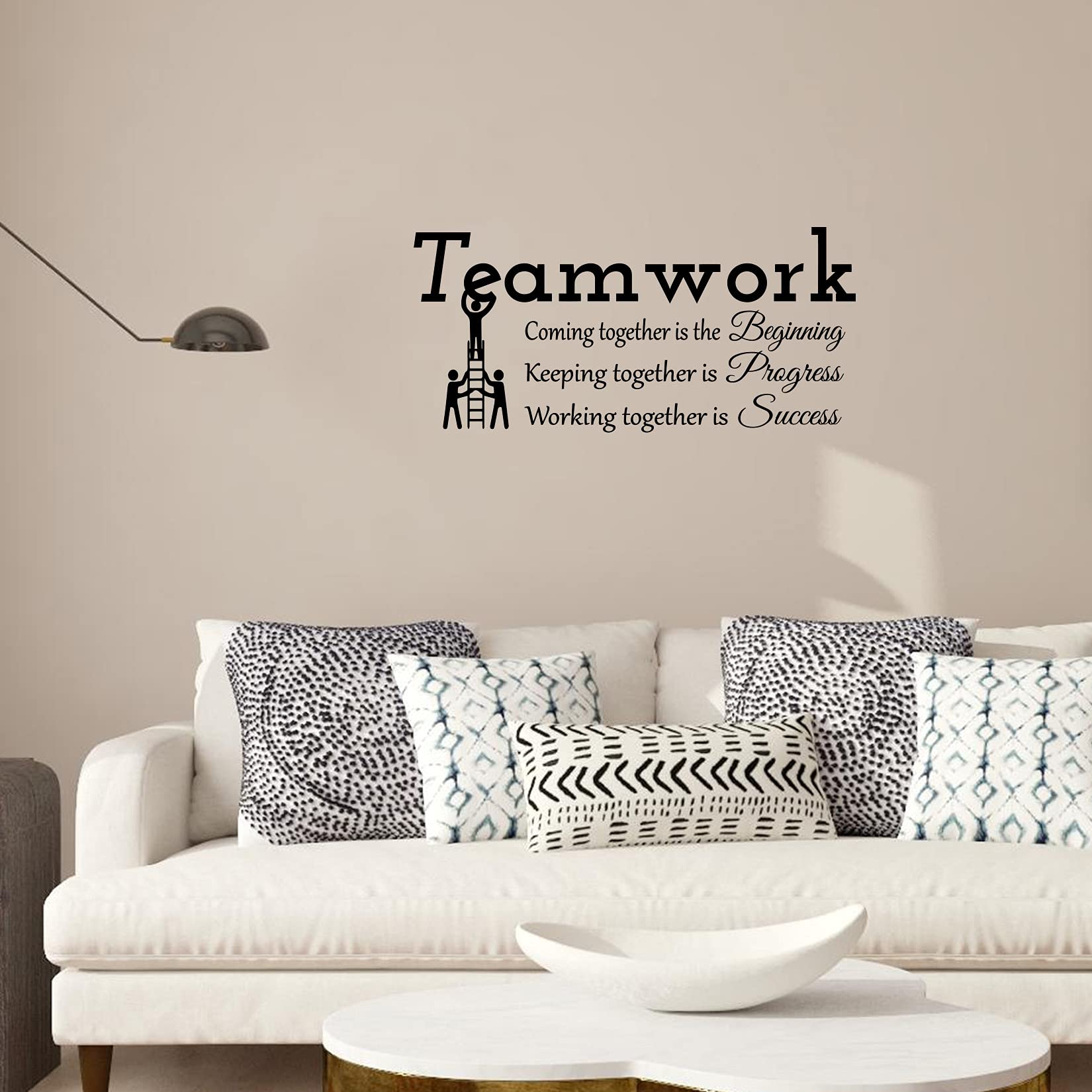 Teamwork Coming Together Is The Beginning Keeping Together Is Progress Working Together Is Success Vinyl Wall Decal Inspirationa