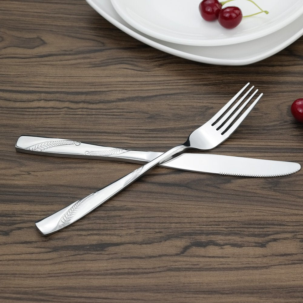 Nicesh 80-Piece Stainless Steel Flatware Set, Service For 16
