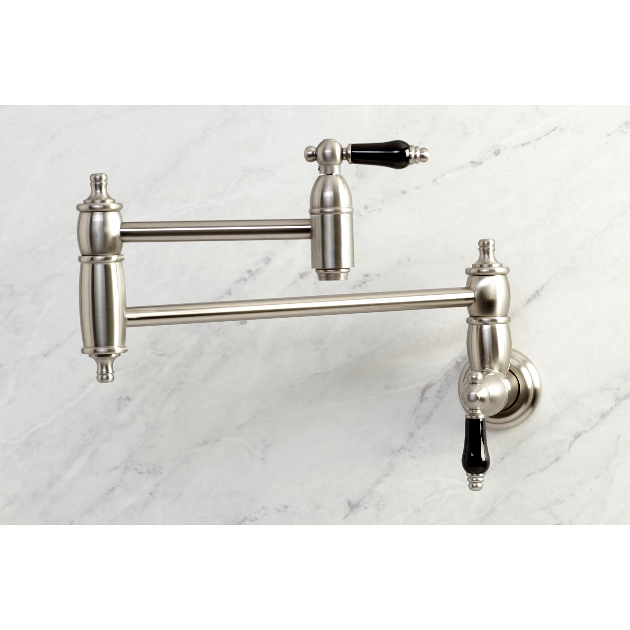 Kingston Brass KS3108PKL Duchess Wall Mount Pot Filler  Brushed Nickel